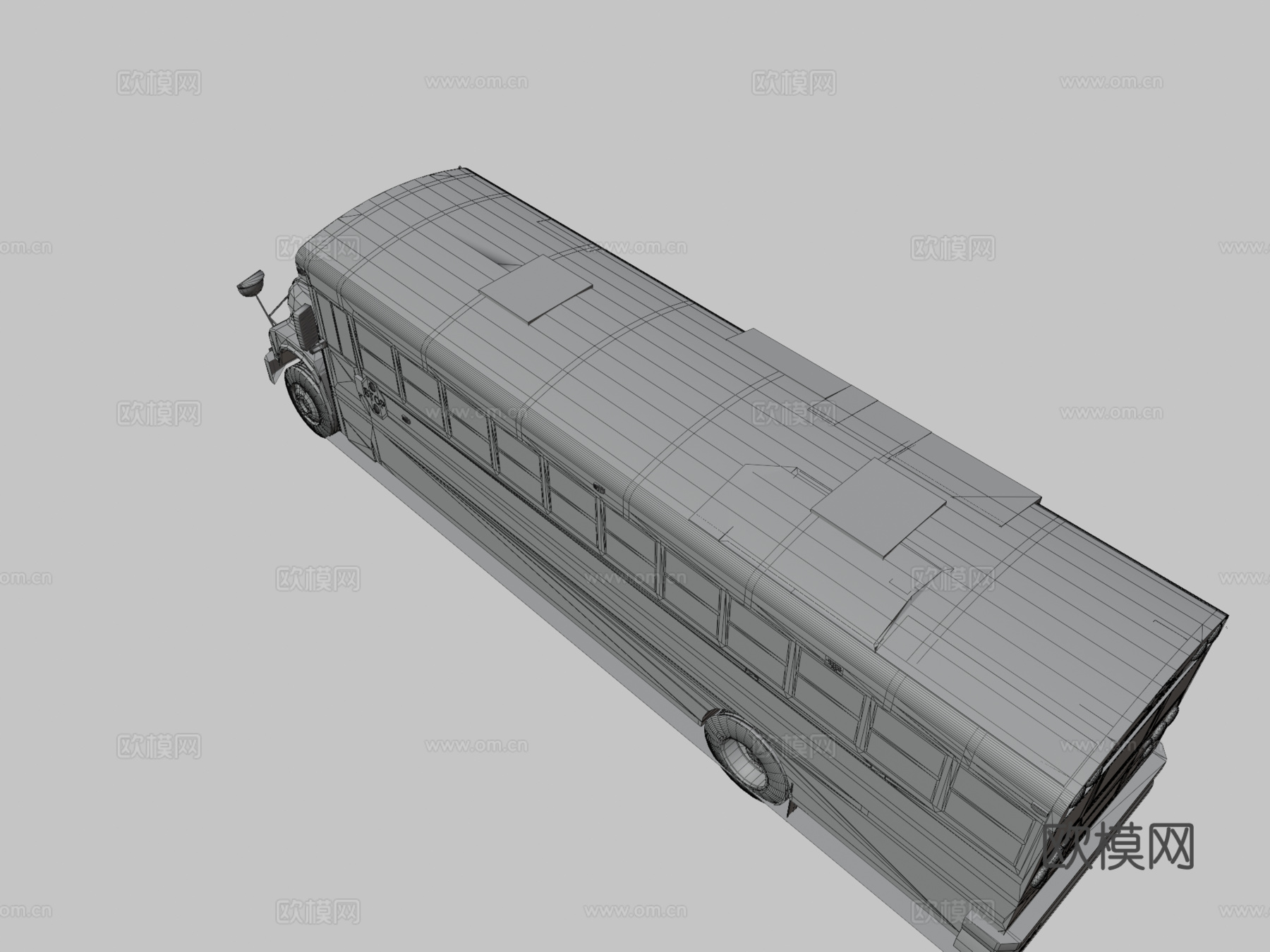 校车改装su模型