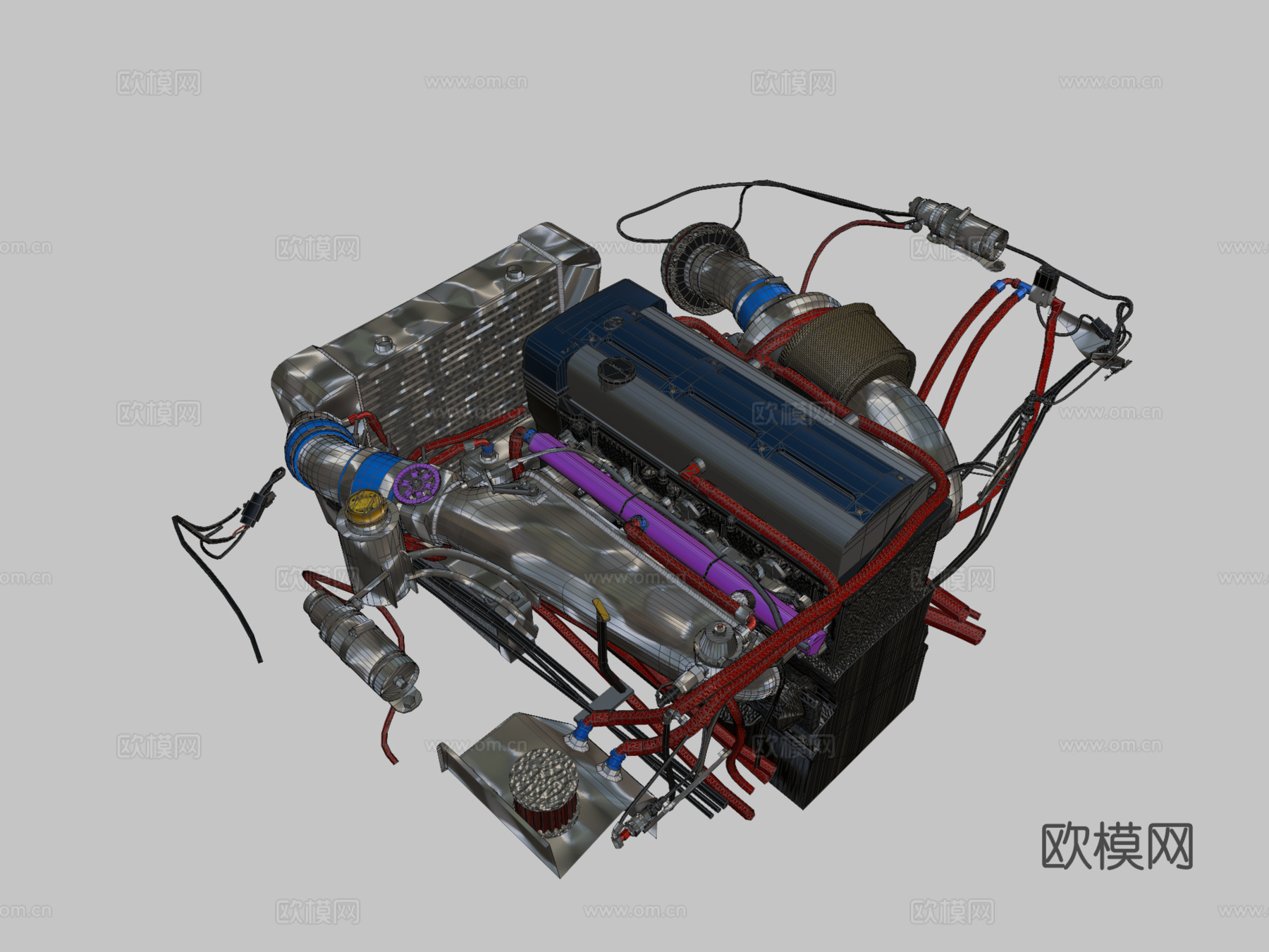 丰田 2JZ GTE 发动机su模型