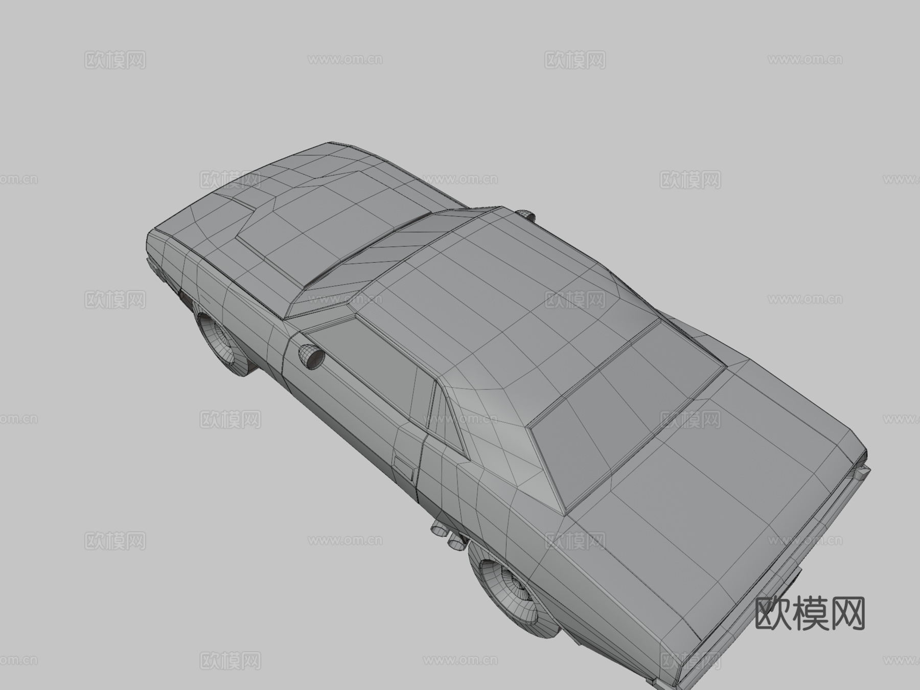 道奇挑战者  肌肉车  低多边形su模型