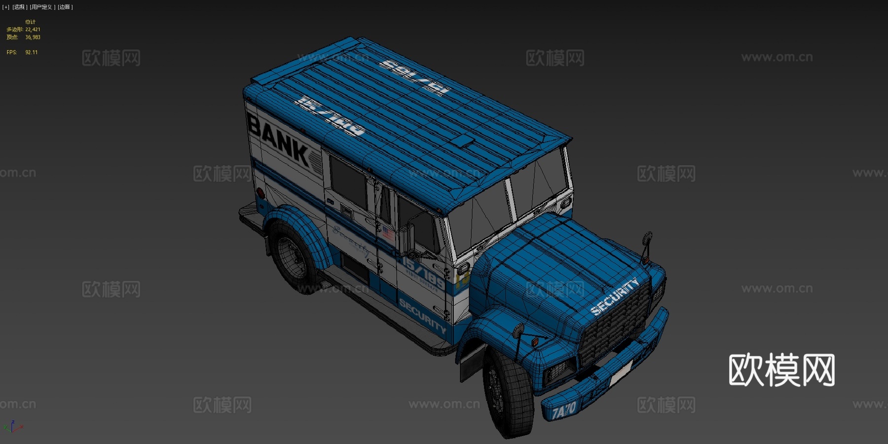 通用美国装甲卡车su模型