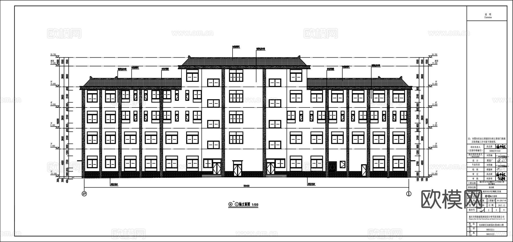 社区医院卫生院平面图cad施工图