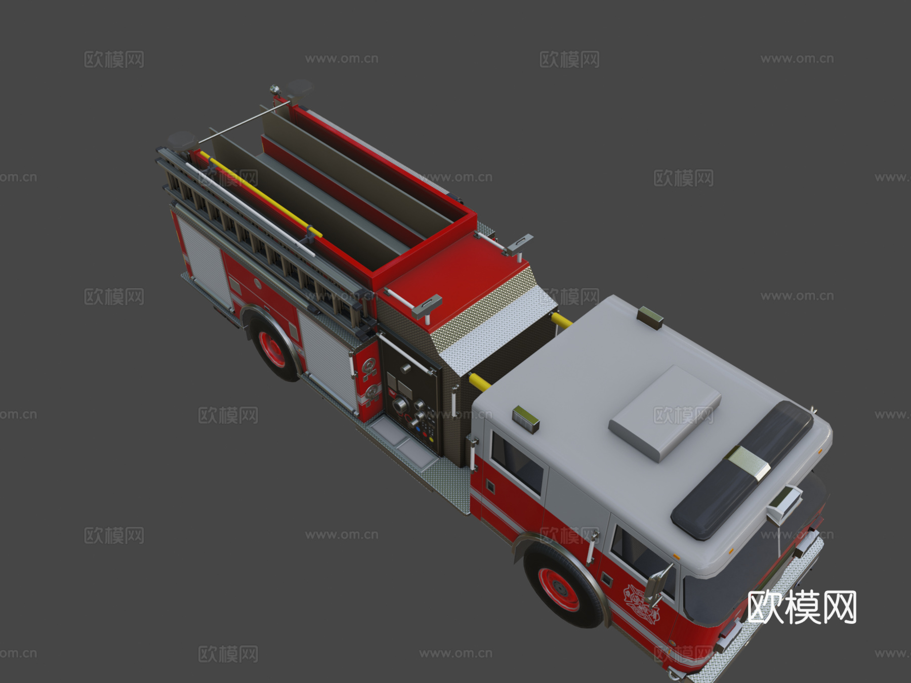 消防车su模型