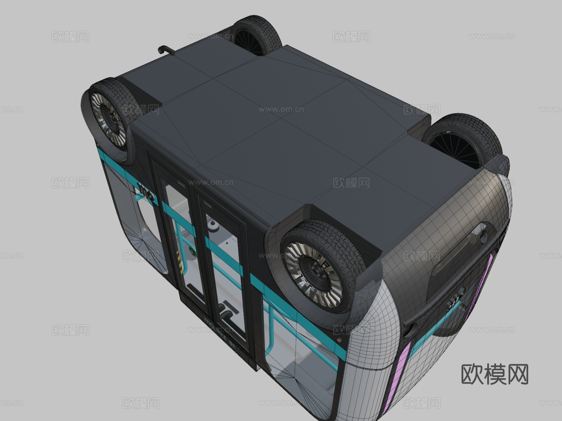 无人驾驶巴士本地汽车奥利su模型