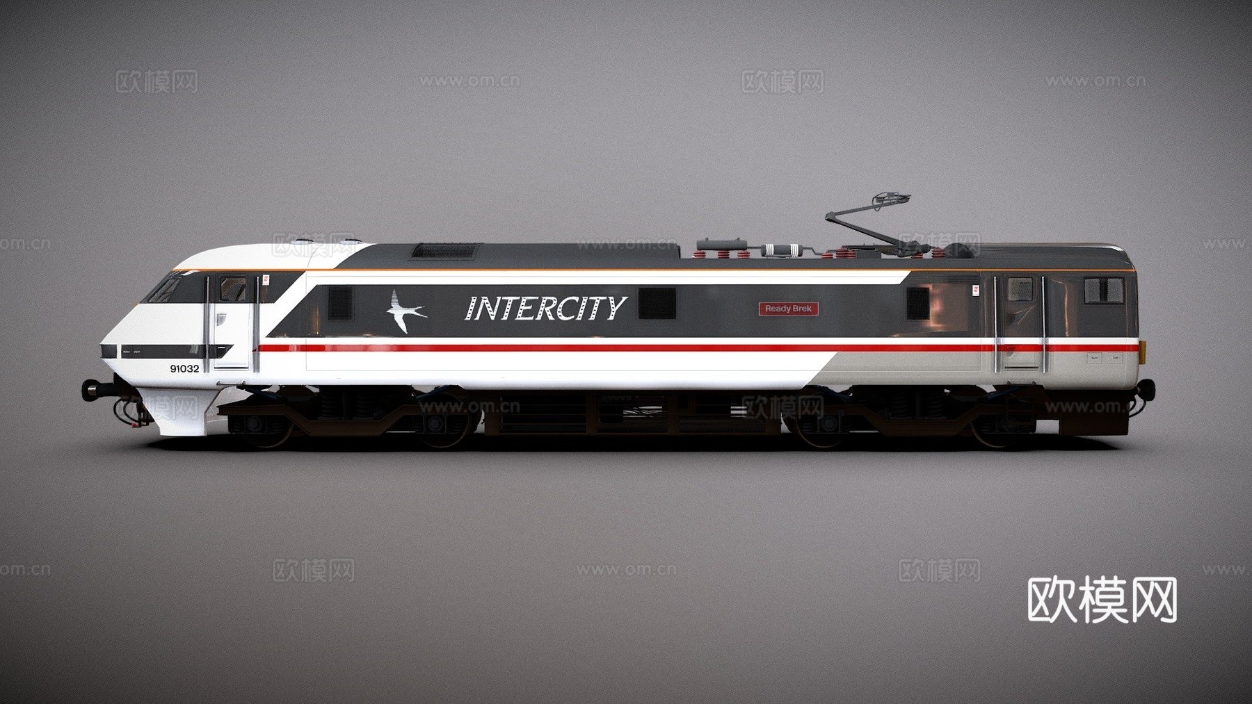 火车英国铁路91级动力车su模型