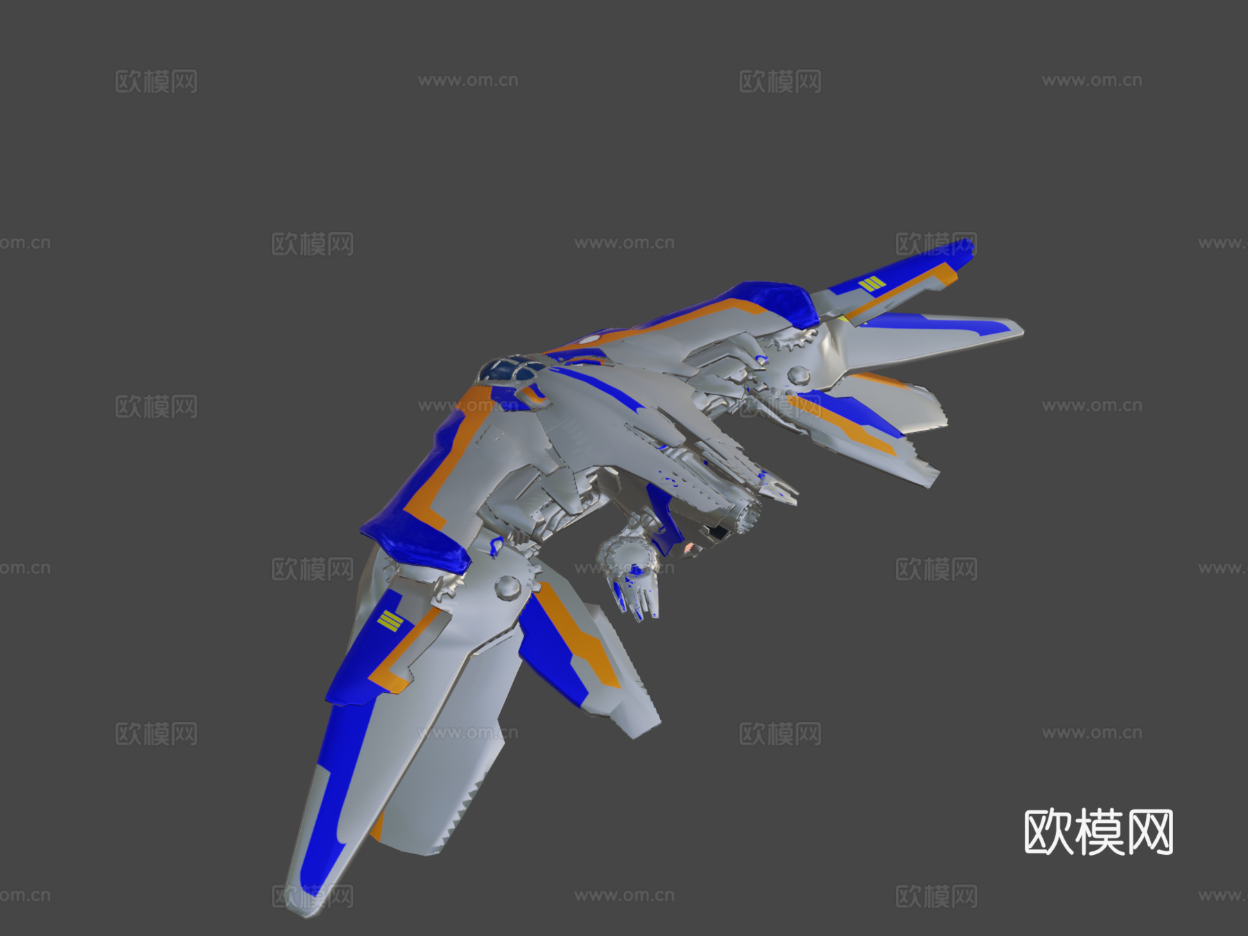 银河护卫队米兰多曼德拉太空船su模型