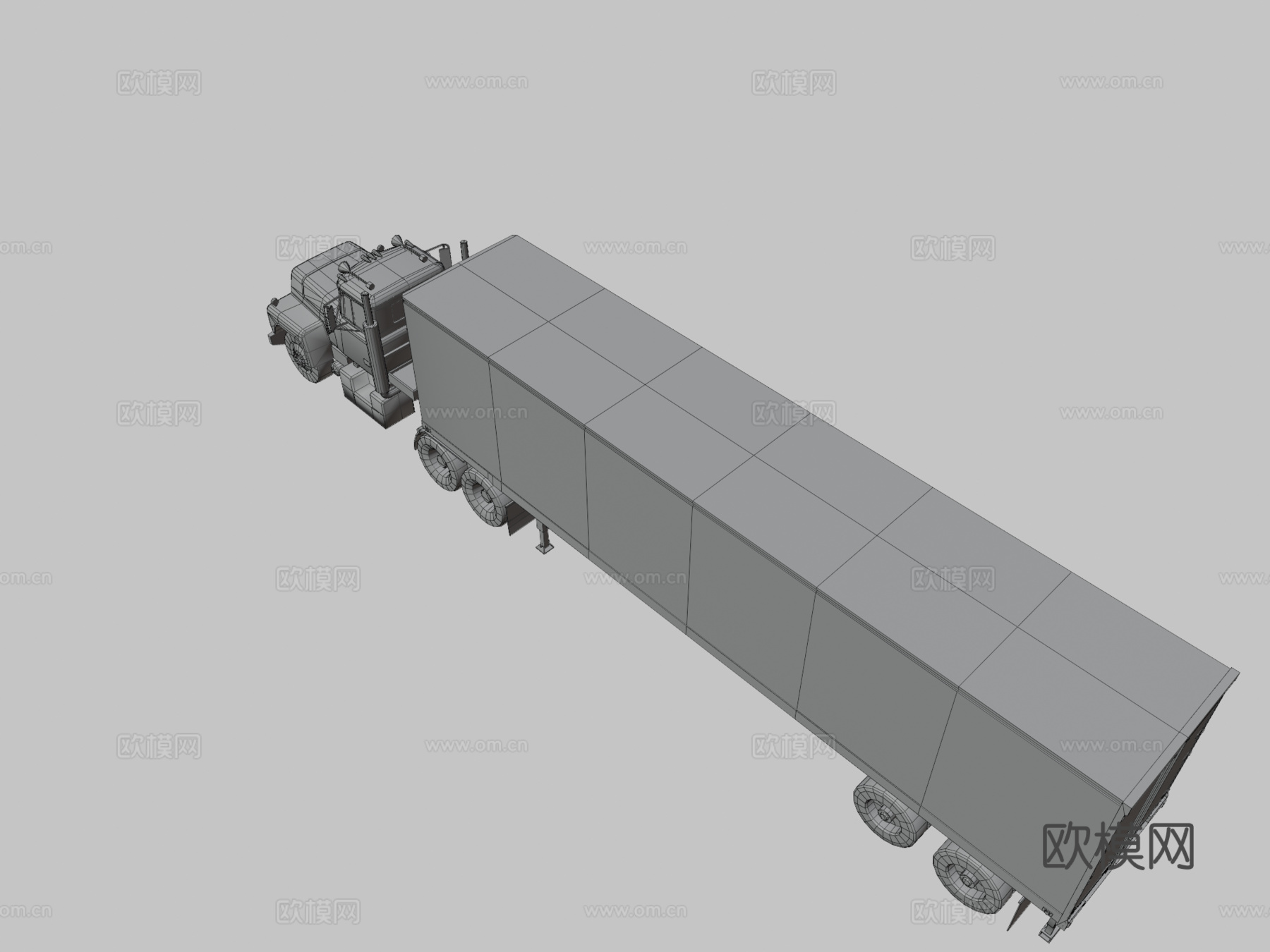 年代 半挂卡车su模型