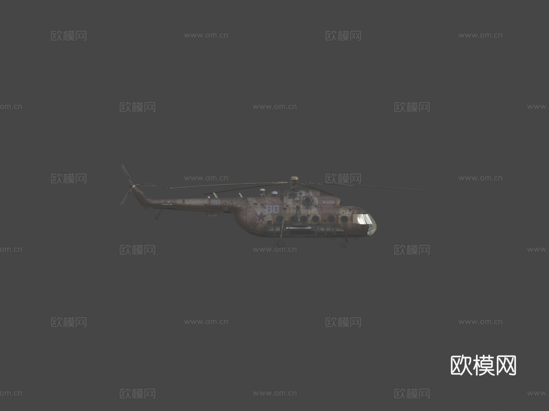 陆军直升机su模型