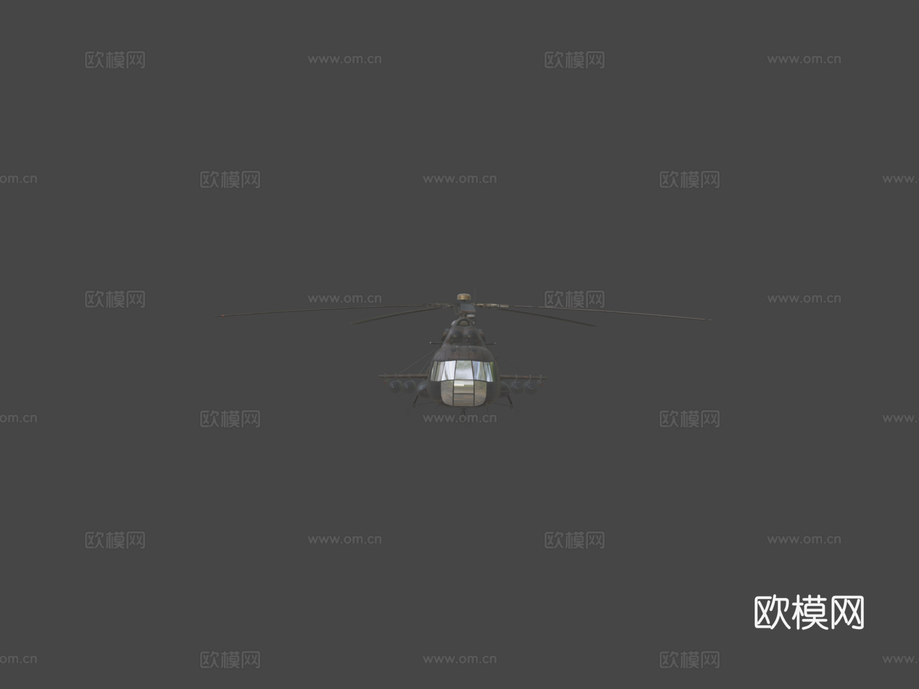 陆军直升机su模型