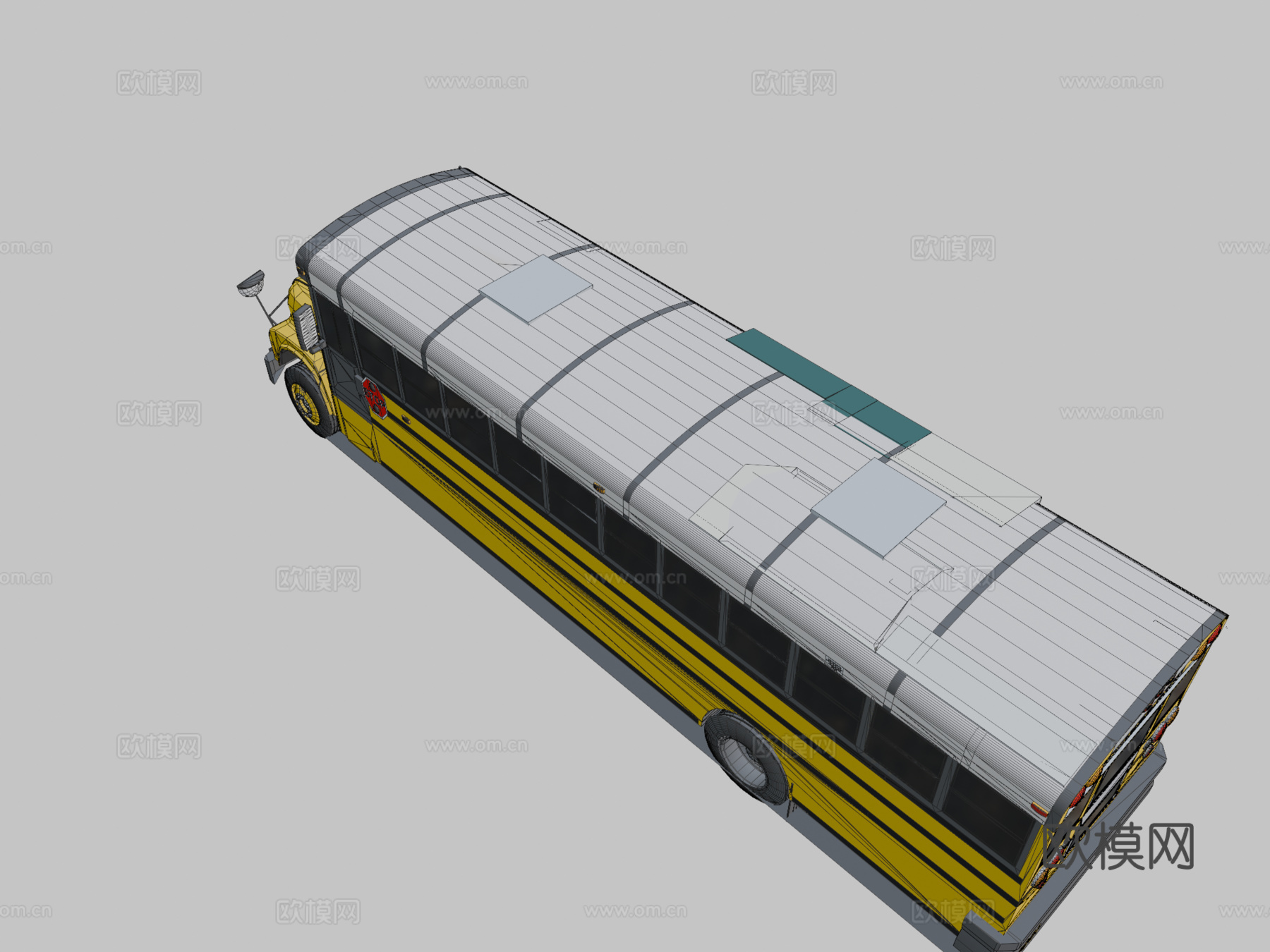 校车改装su模型
