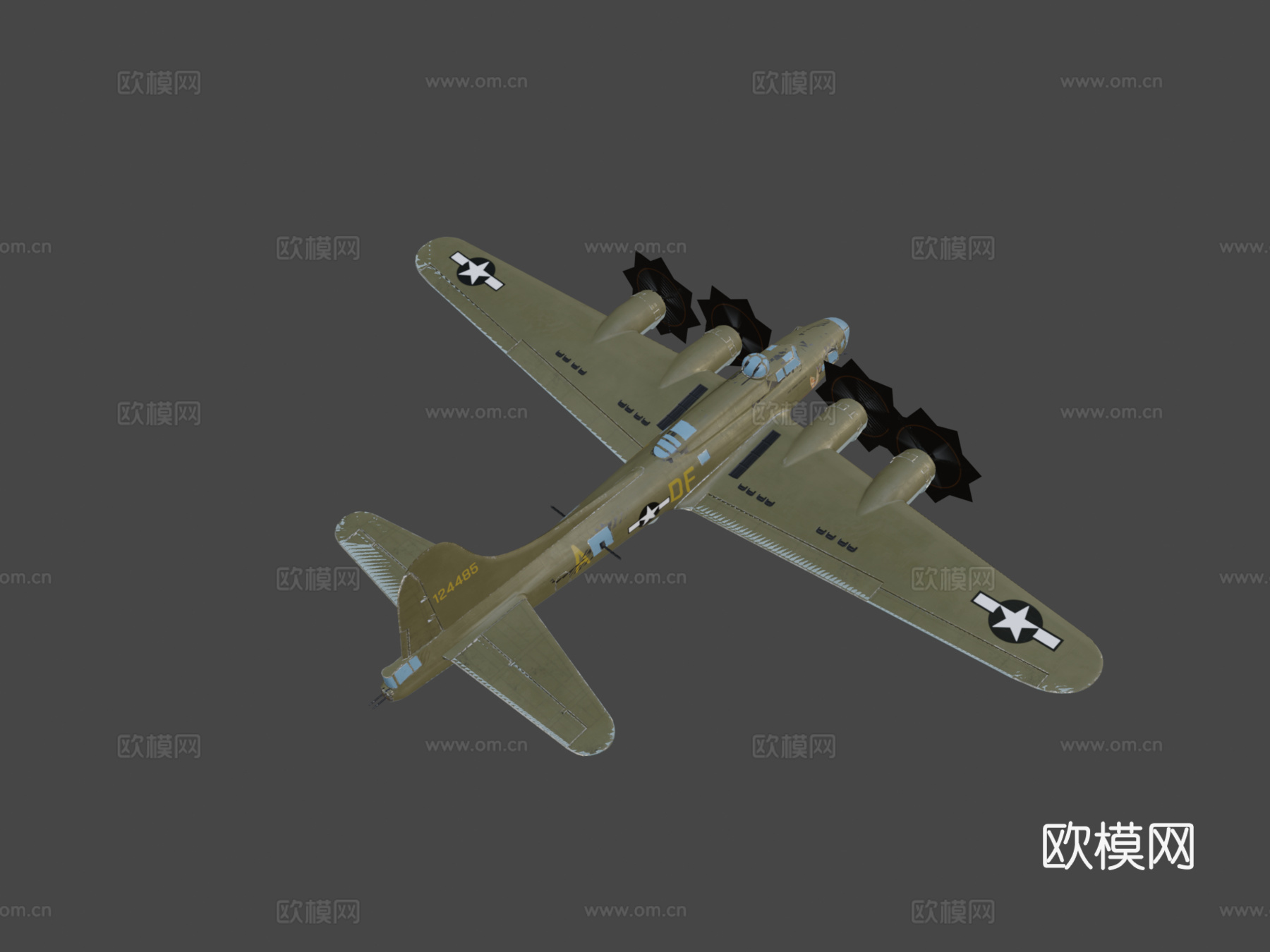 逃离德国  B17 飞行堡垒su模型