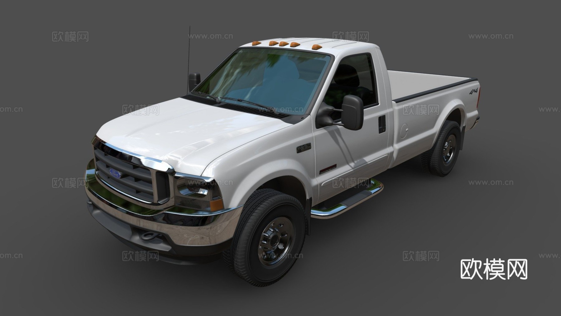 F350 超级责任高多边形su模型