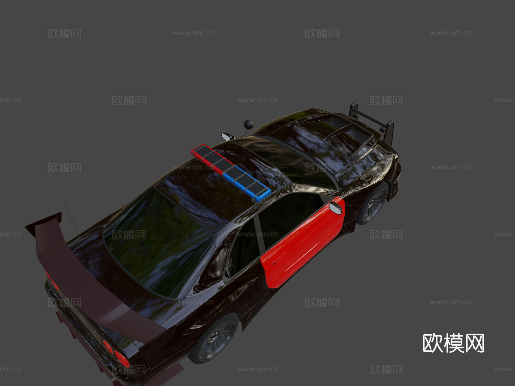 日本警车su模型