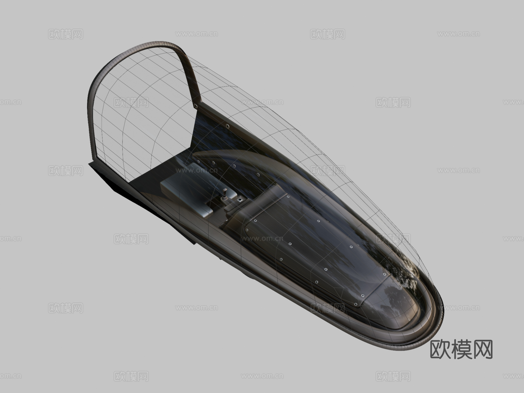 新型未来战斗喷气机驾驶舱(进行中-1)su模型