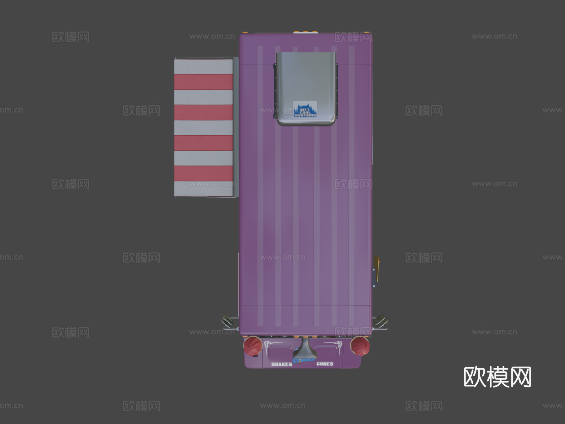 冰淇淋车su模型