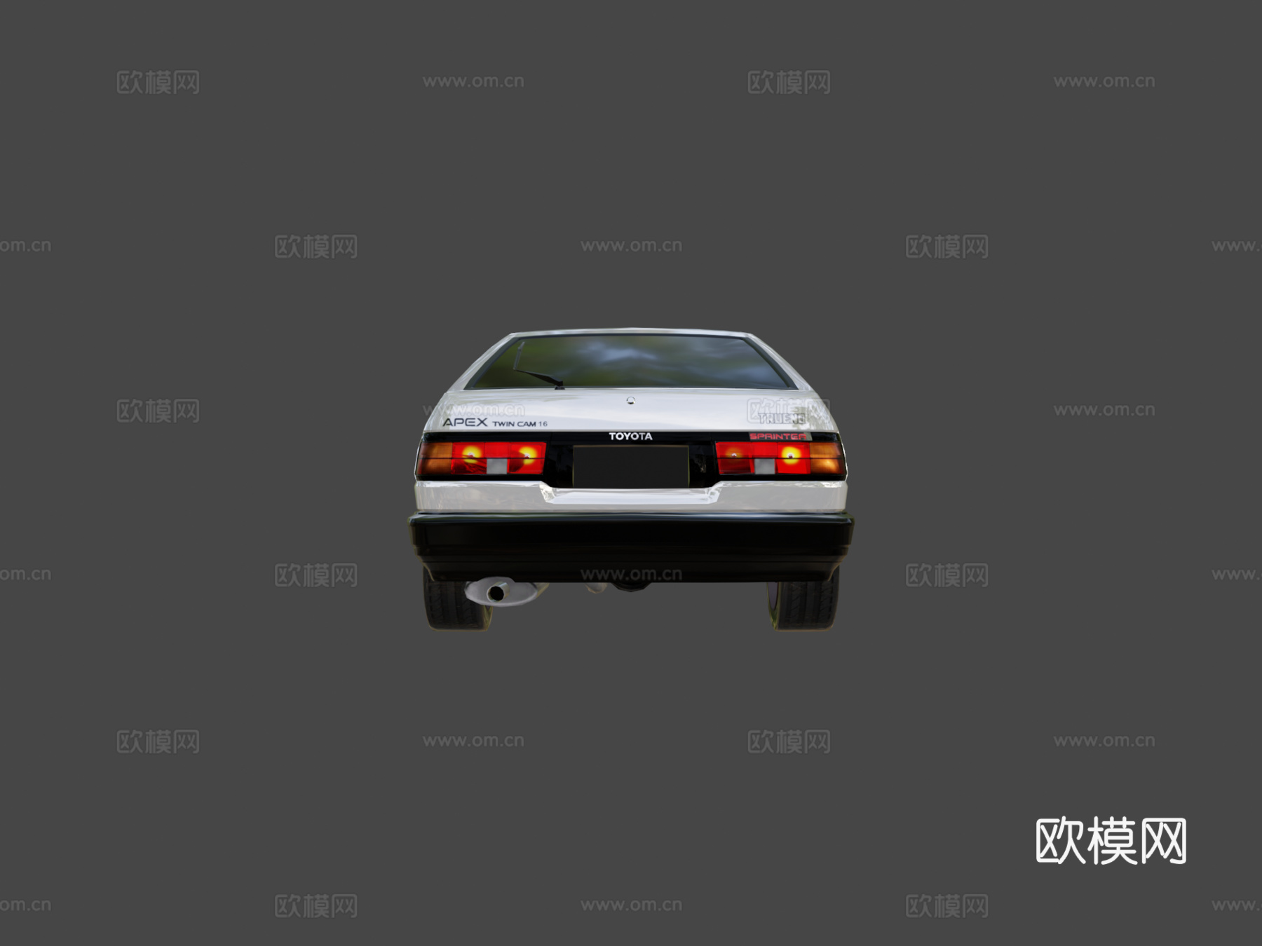 丰田GT顶点拓海(AE86)原厂日本国内市场版su模型