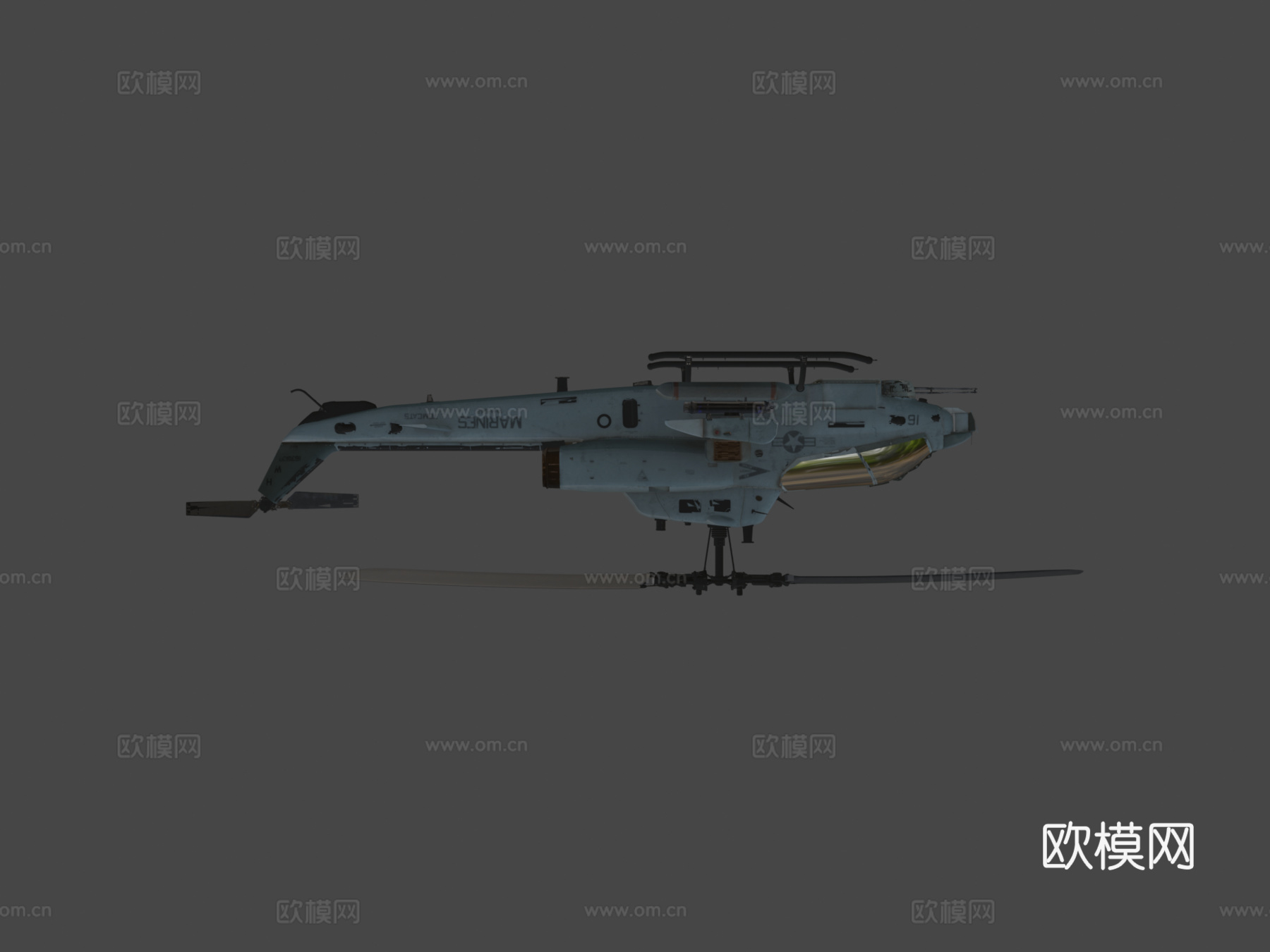 贝尔 AH1W 超级眼镜蛇su模型