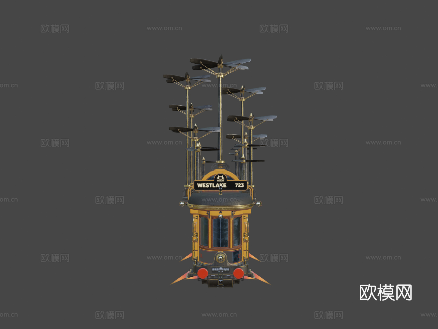 伦敦电车su模型
