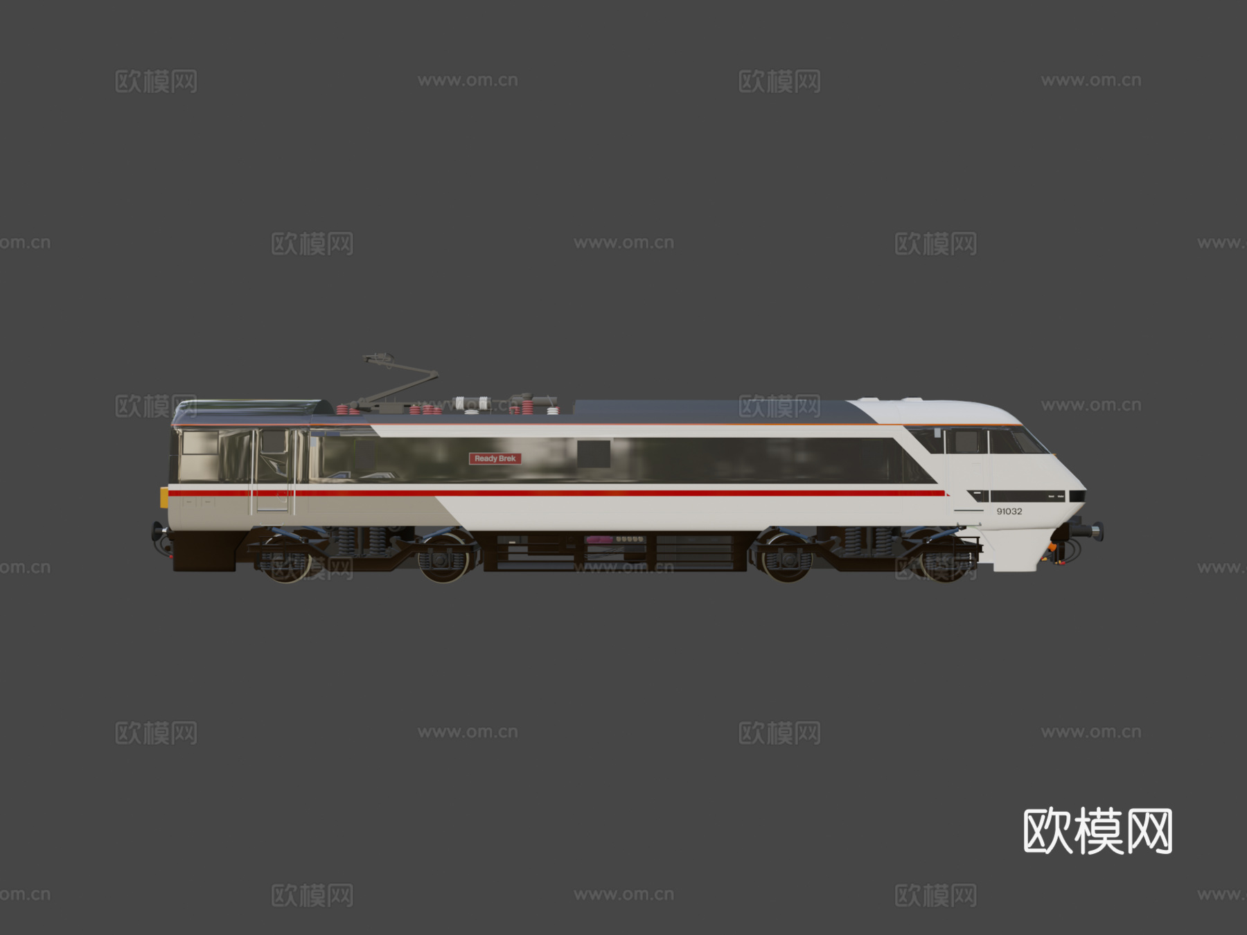 火车英国铁路91级动力车su模型