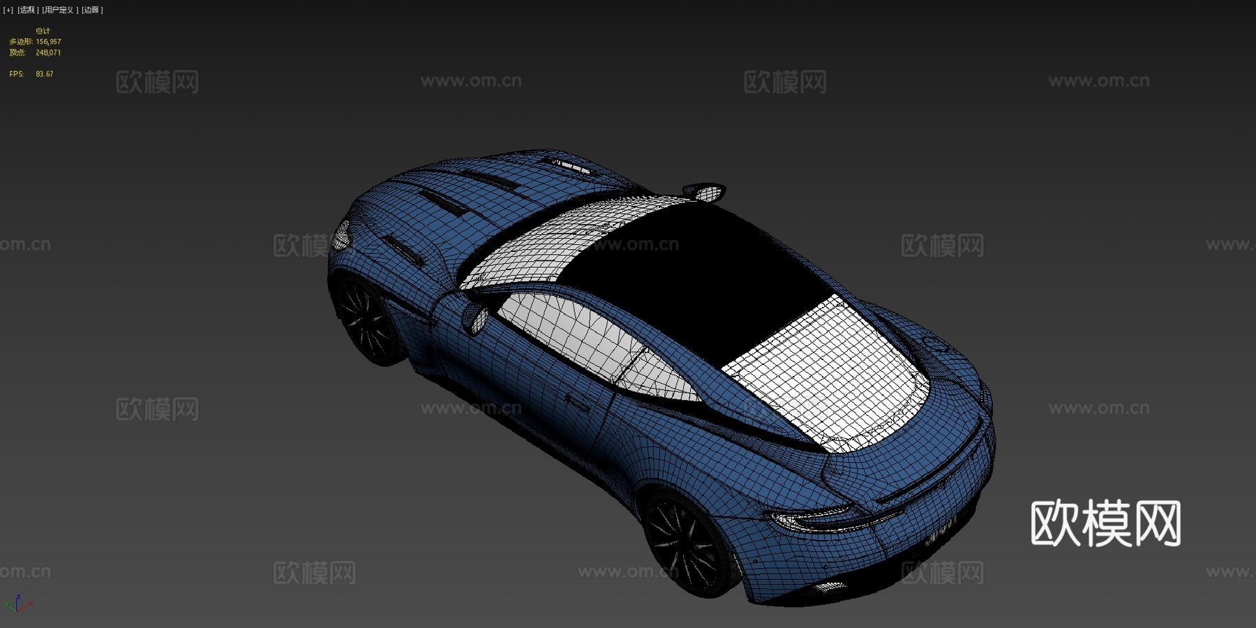 阿斯顿马丁DB115.2升双涡轮增压V12su模型