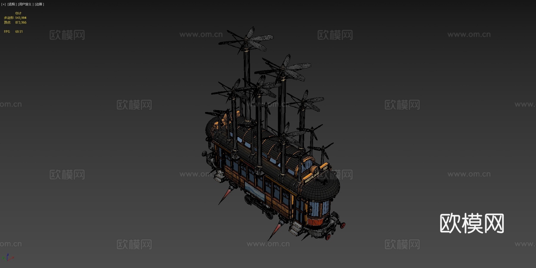 伦敦电车su模型