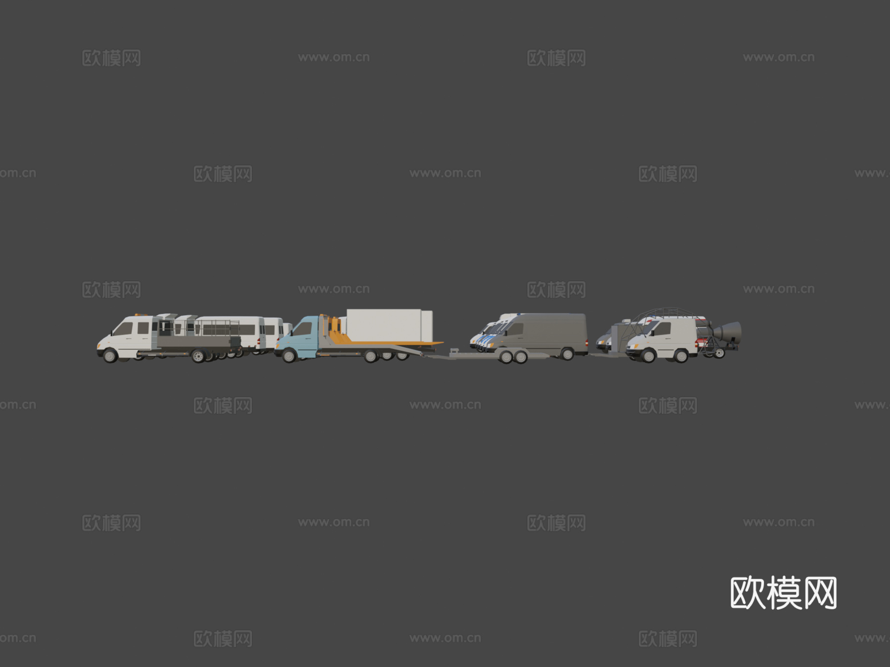 低多边形载具迷你包7su模型