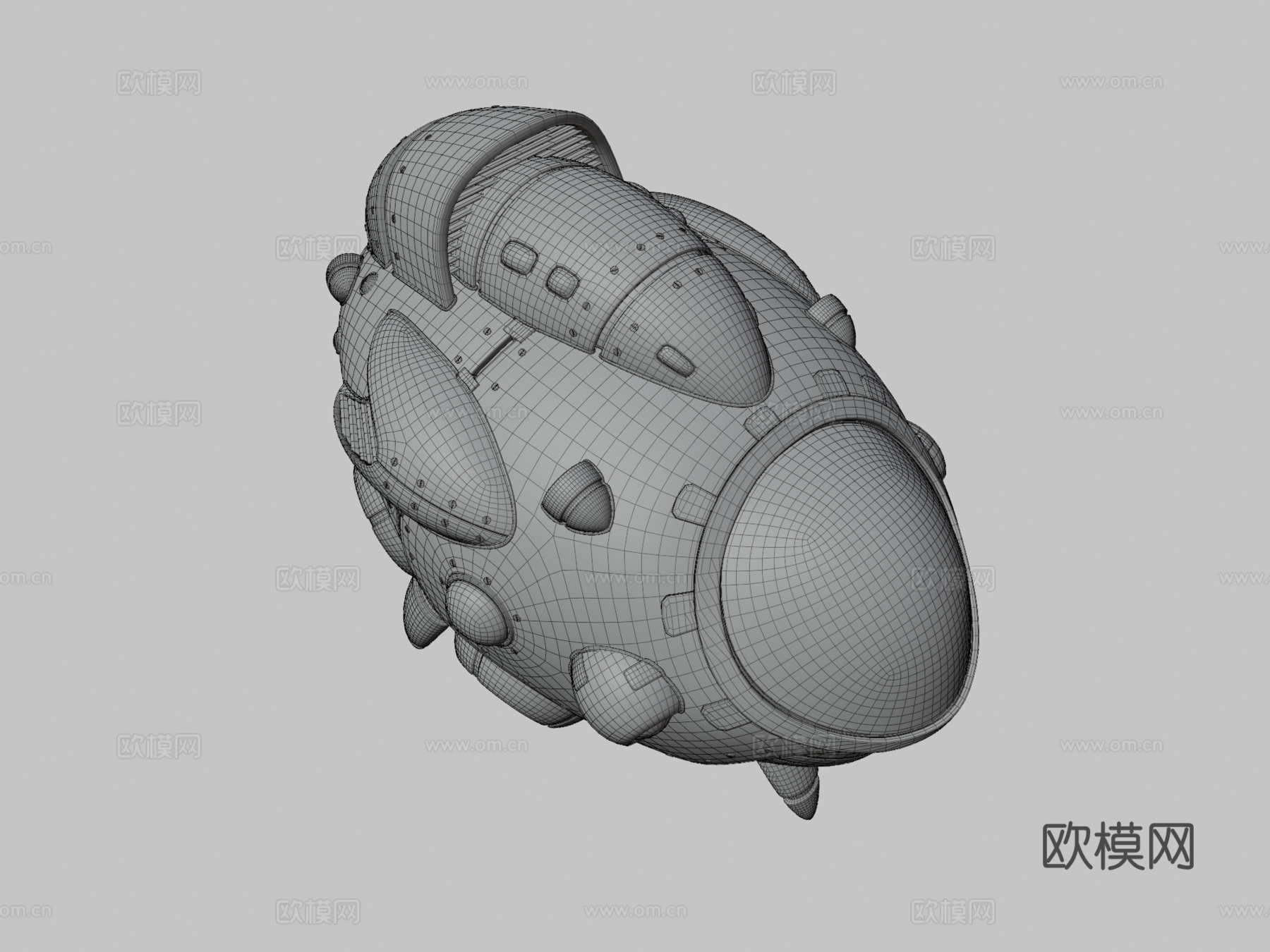 跳过腿部训练日-宇宙飞船su模型