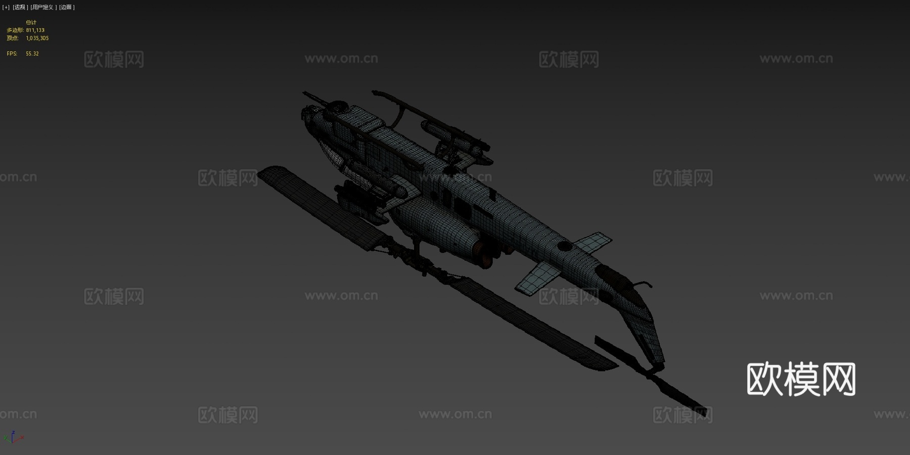 贝尔 AH1W 超级眼镜蛇su模型