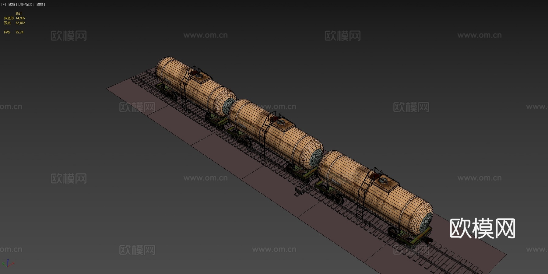 铁路油罐车 .1su模型