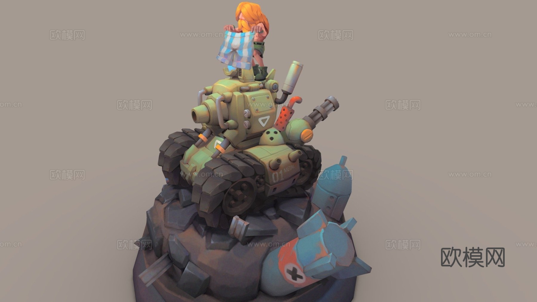 合金弹头su模型