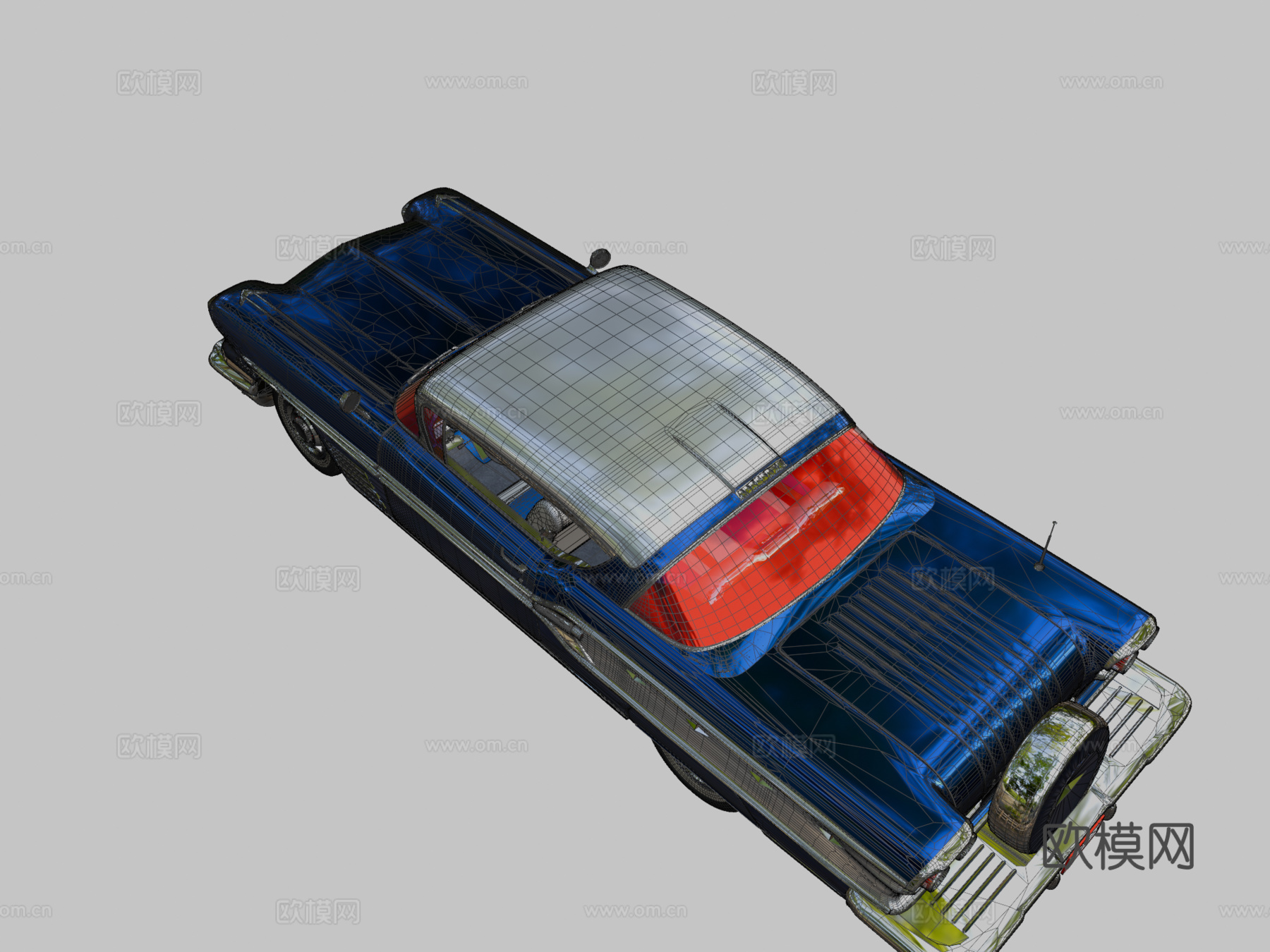 庞蒂克博纳维尔硬顶su模型