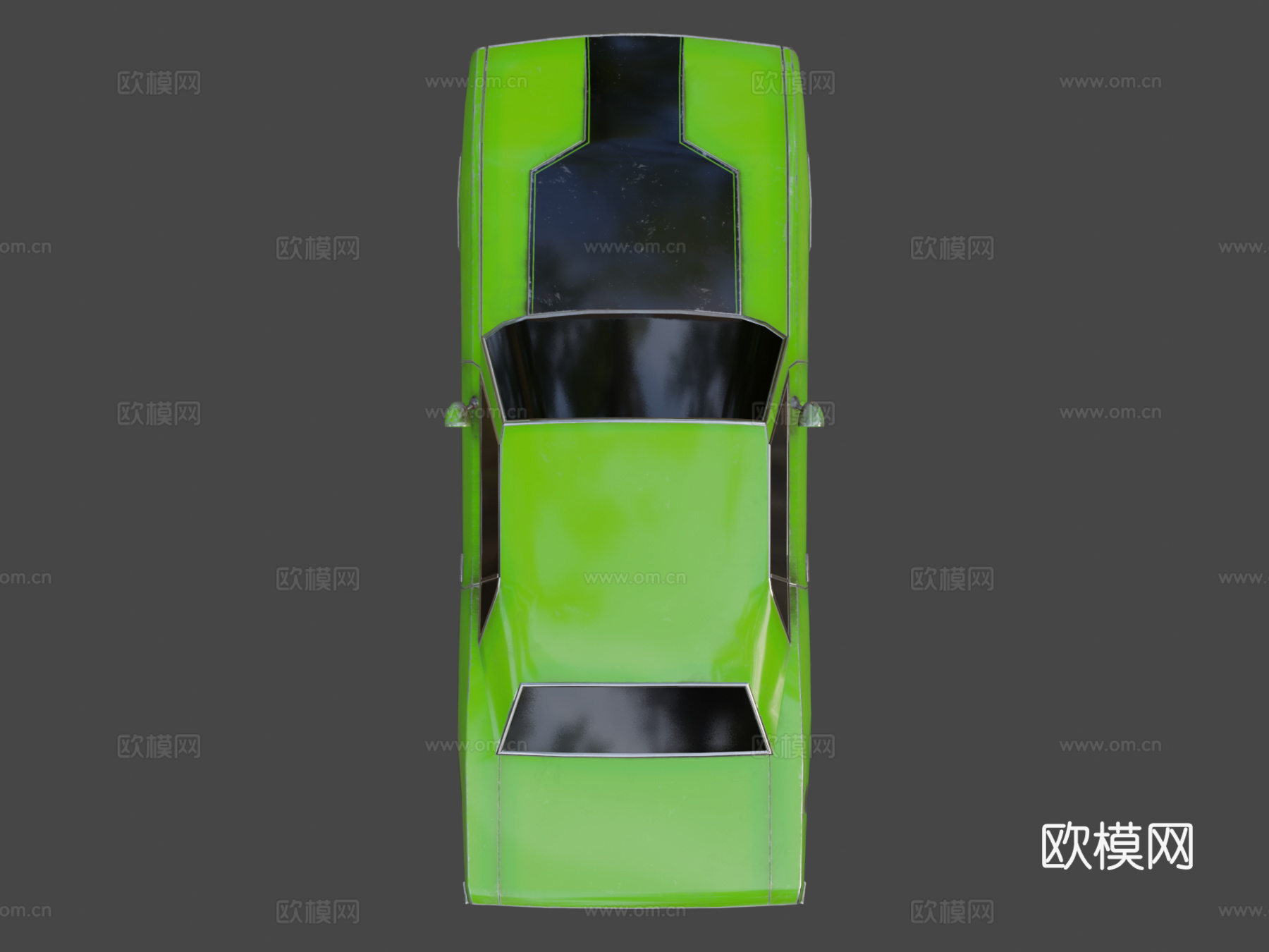 道奇挑战者  肌肉车  低多边形su模型