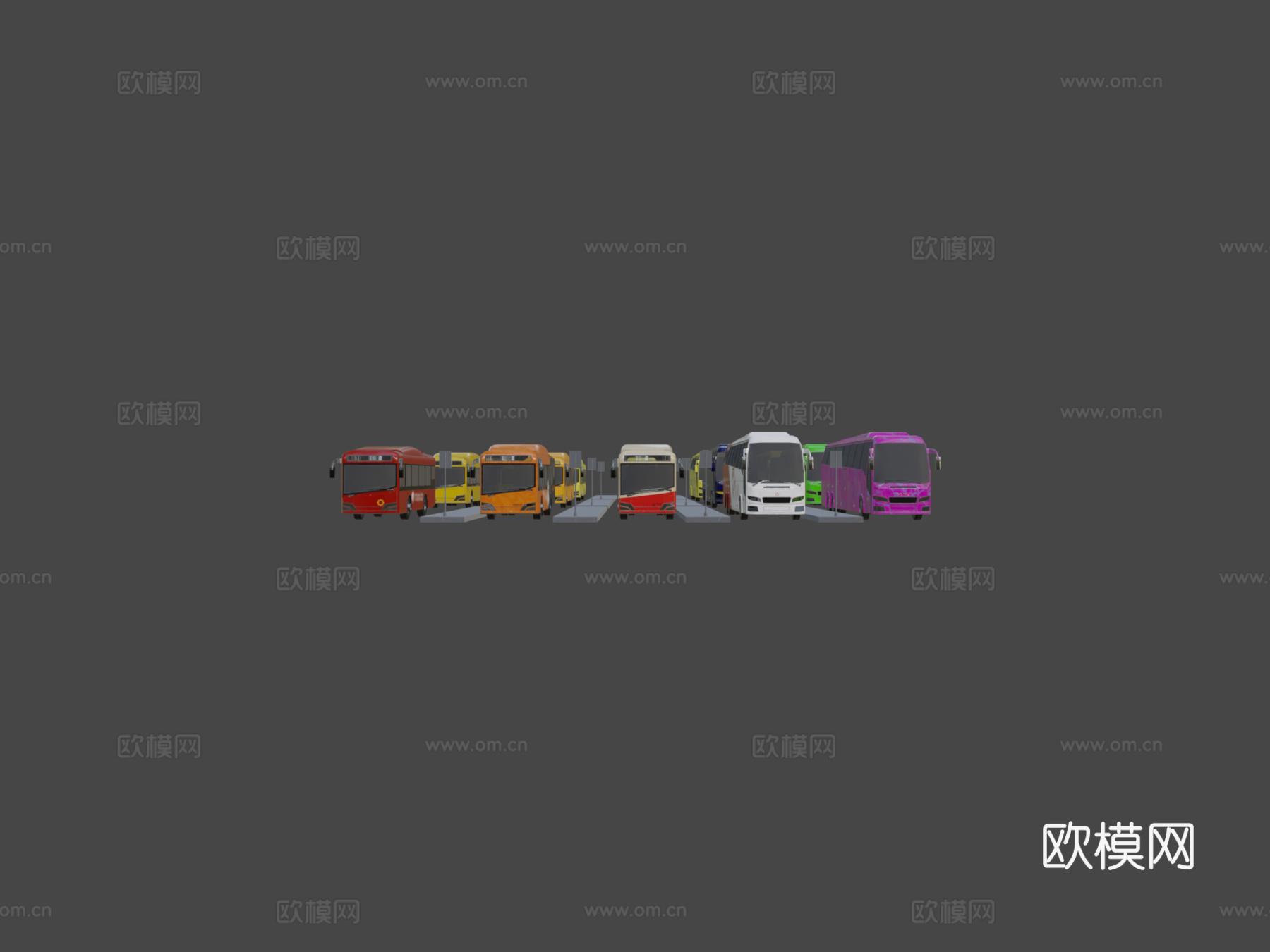 低多边形载具迷你包 3su模型