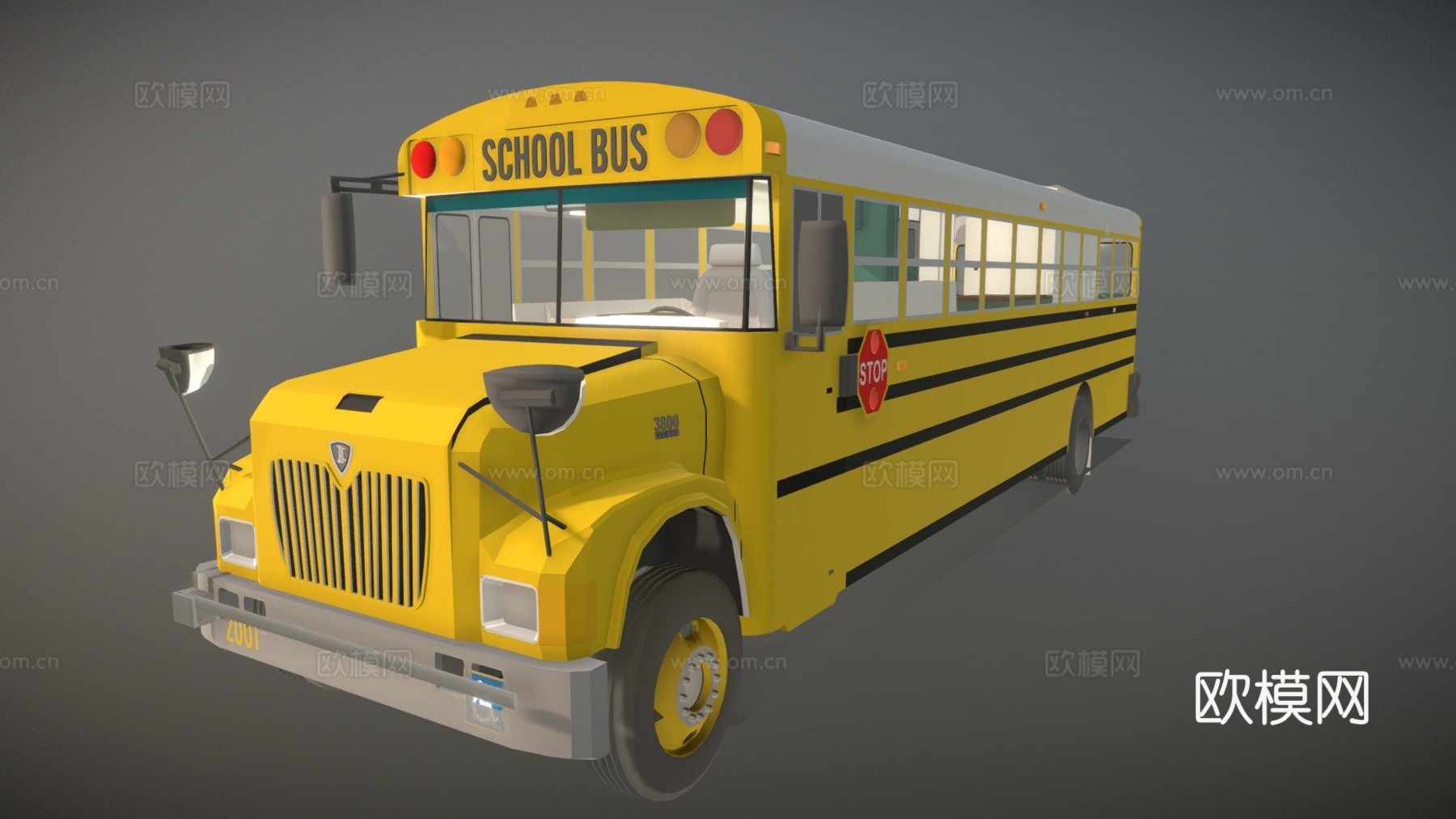 校车改装su模型