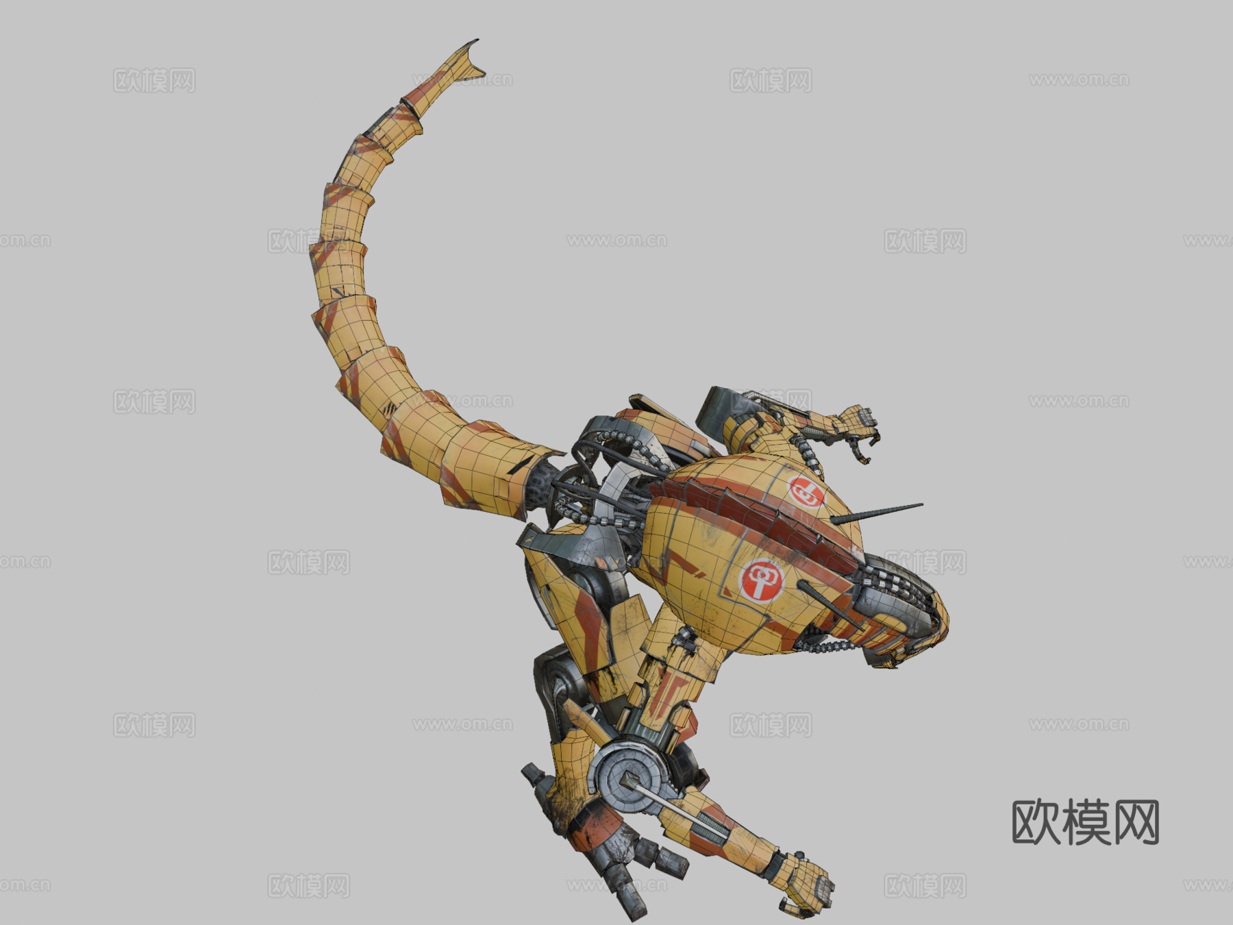 金属手臂野兽su模型