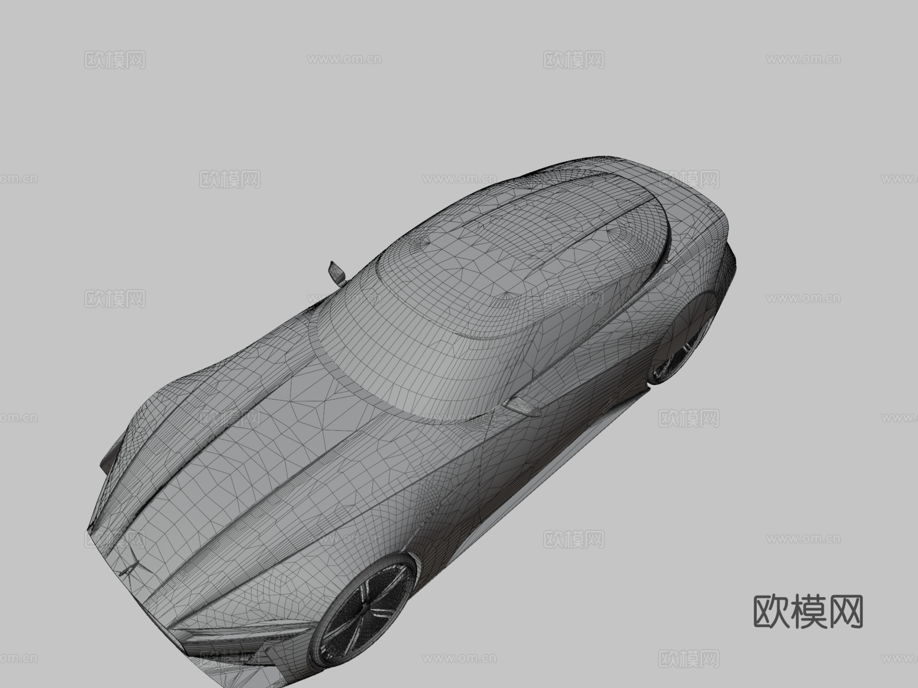 捷豹E豪华概念车su模型