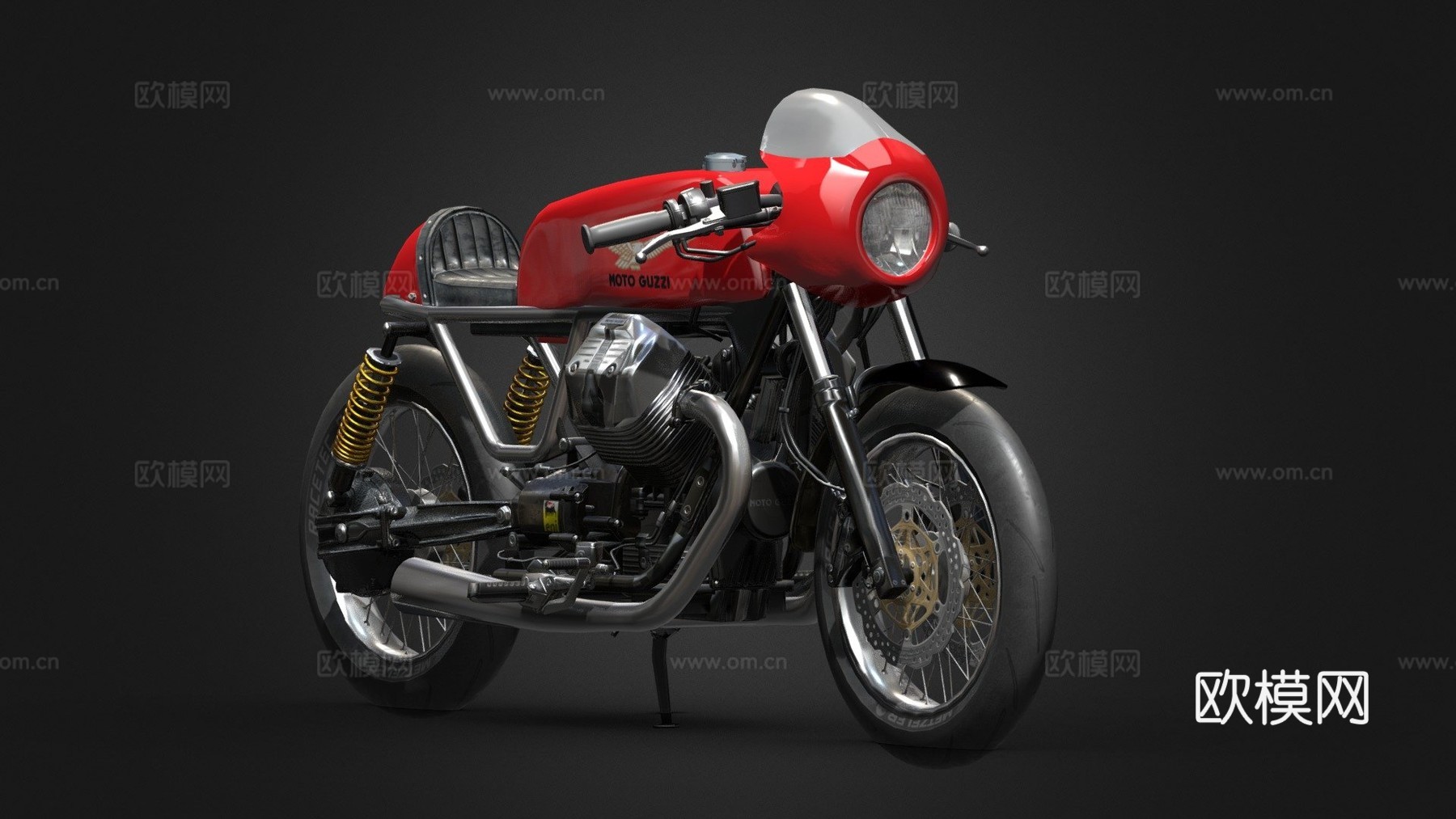 摩托古兹 V型双缸su模型