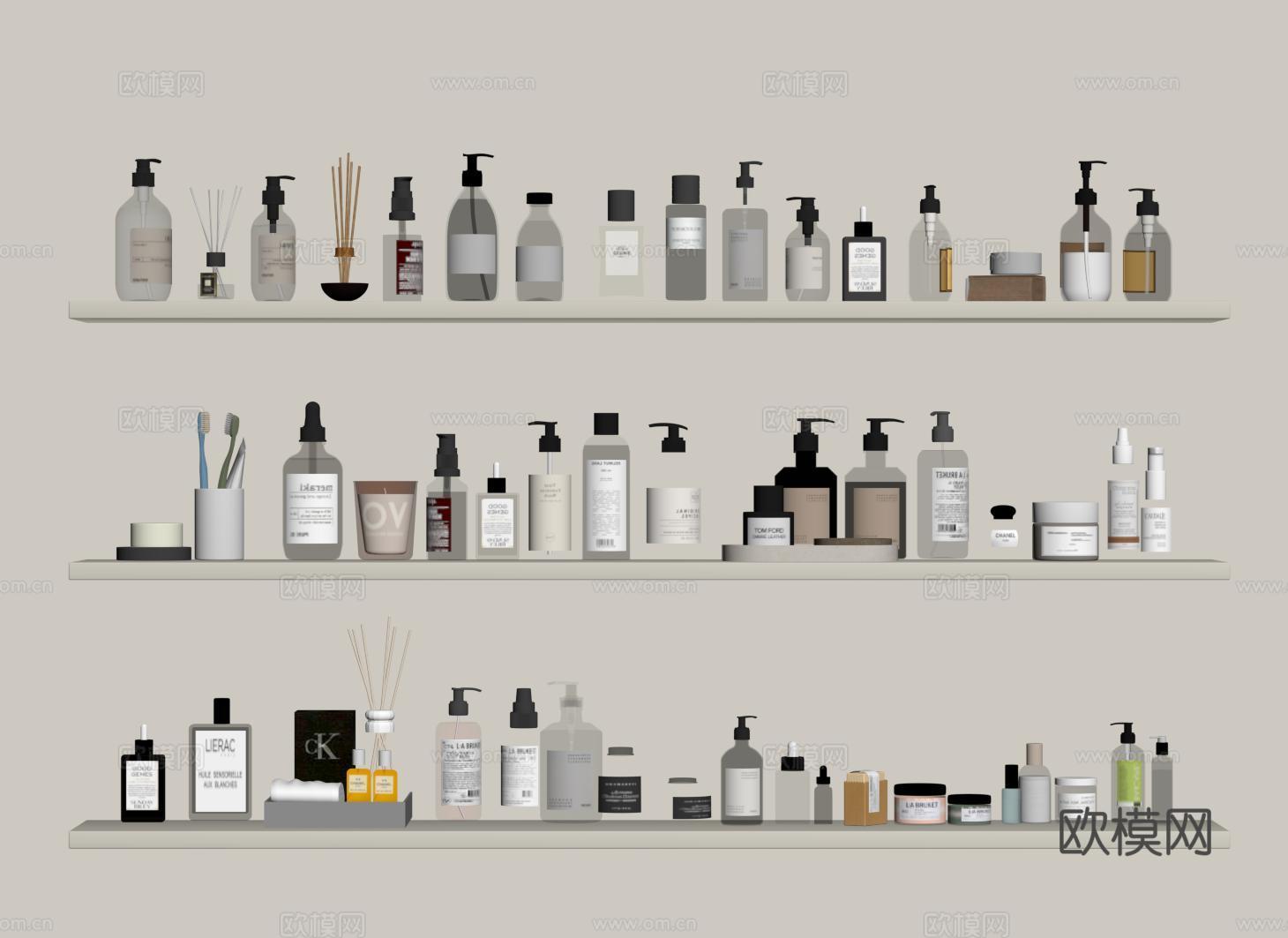 现代洗涤日用 洗浴用品 洗护用品 洗漱用品su模型