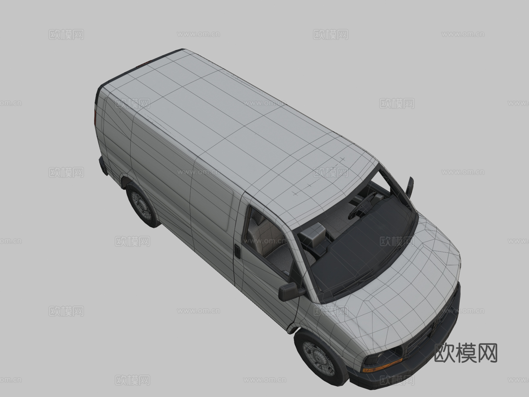 厢式货车su模型