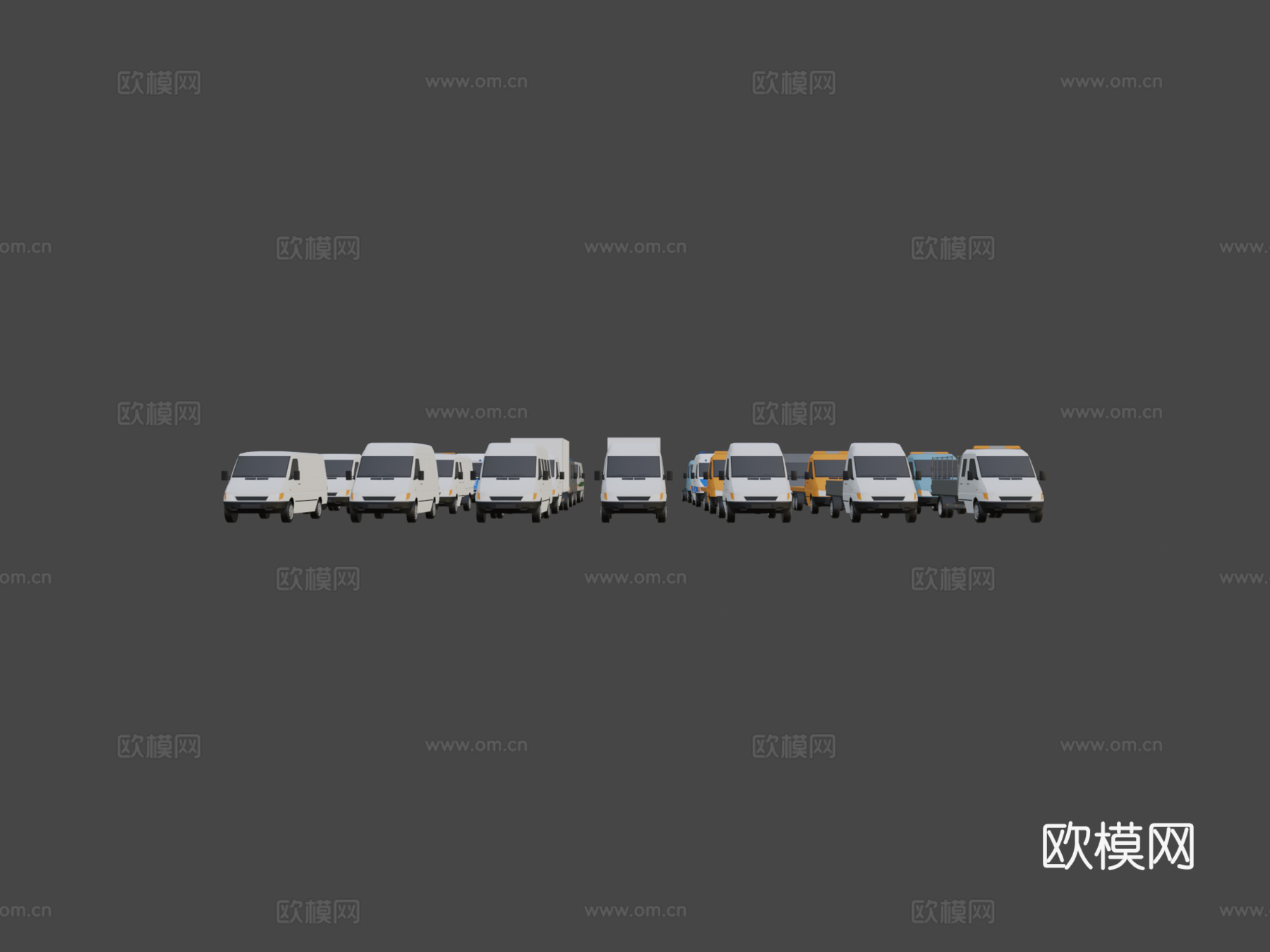 低多边形载具迷你包7su模型