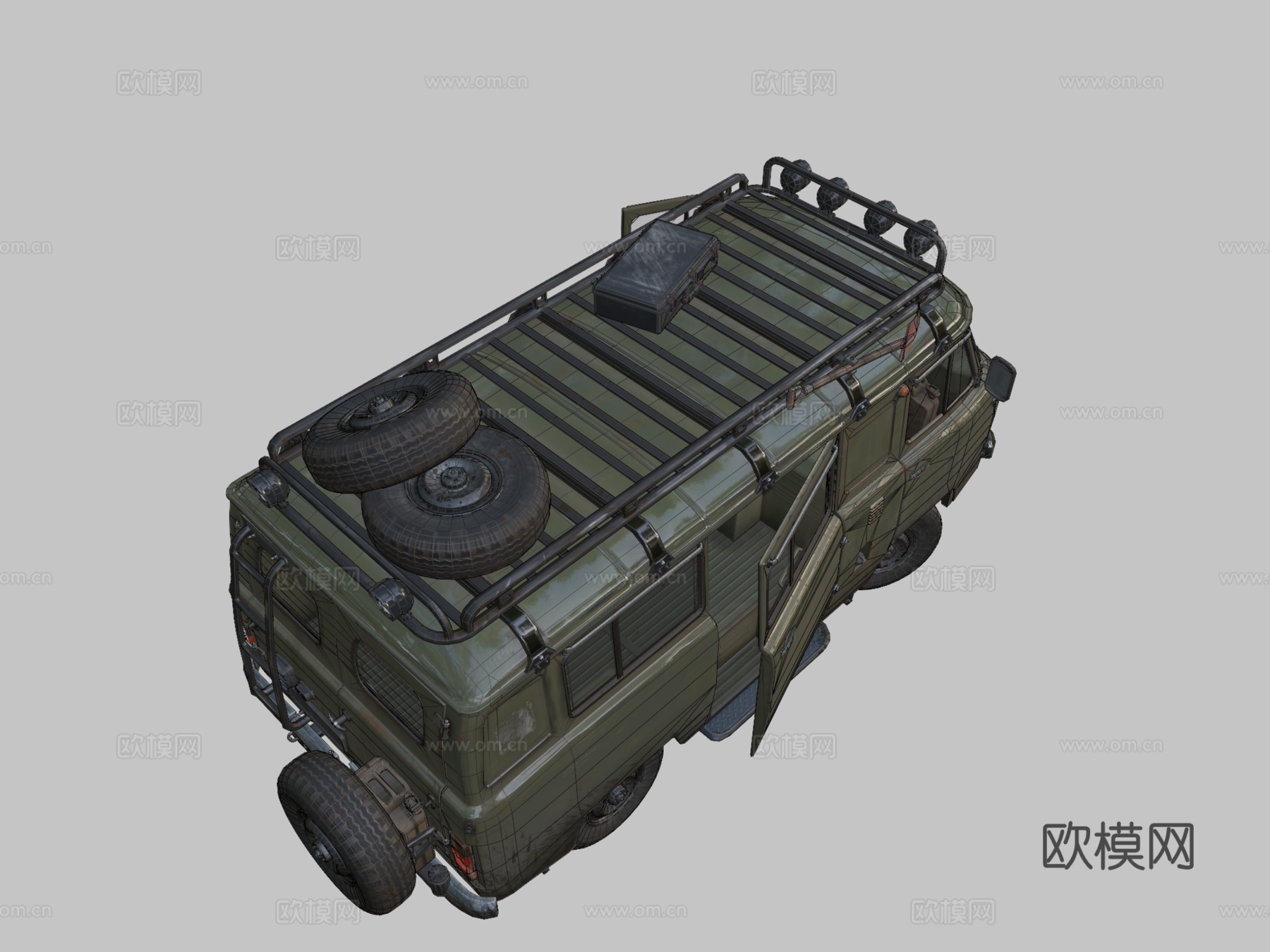 苏联车辆 乌阿斯 布汉卡su模型