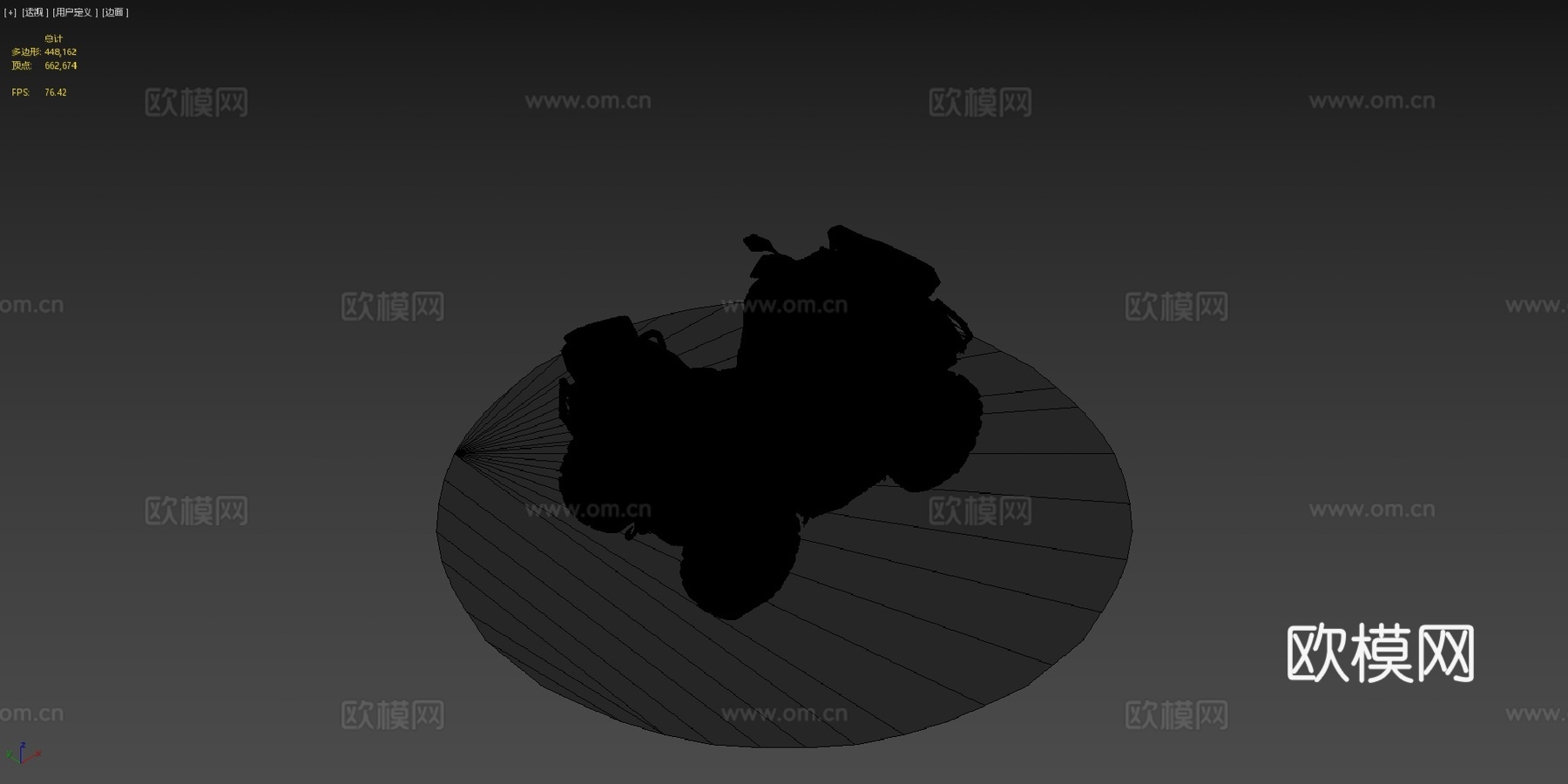 CF Moto X10 全地形车 四轮摩托车su模型