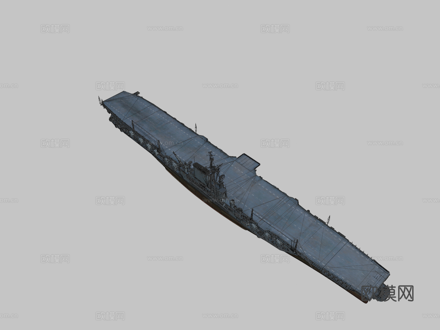 USS 中途岛号su模型