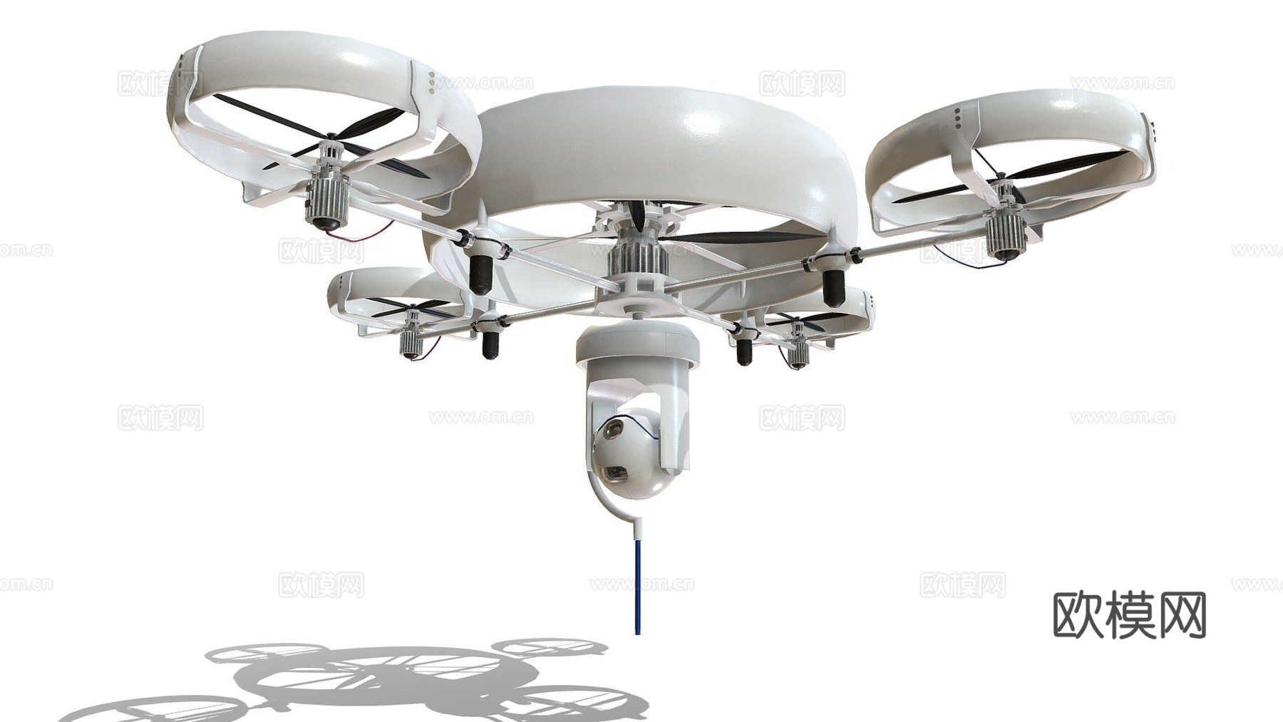 侦察间谍无人机su模型