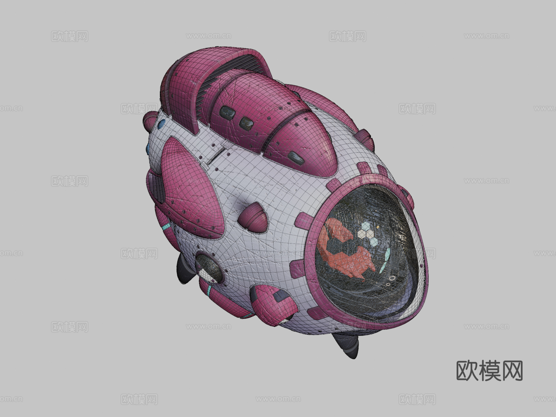 跳过腿部训练日-宇宙飞船su模型