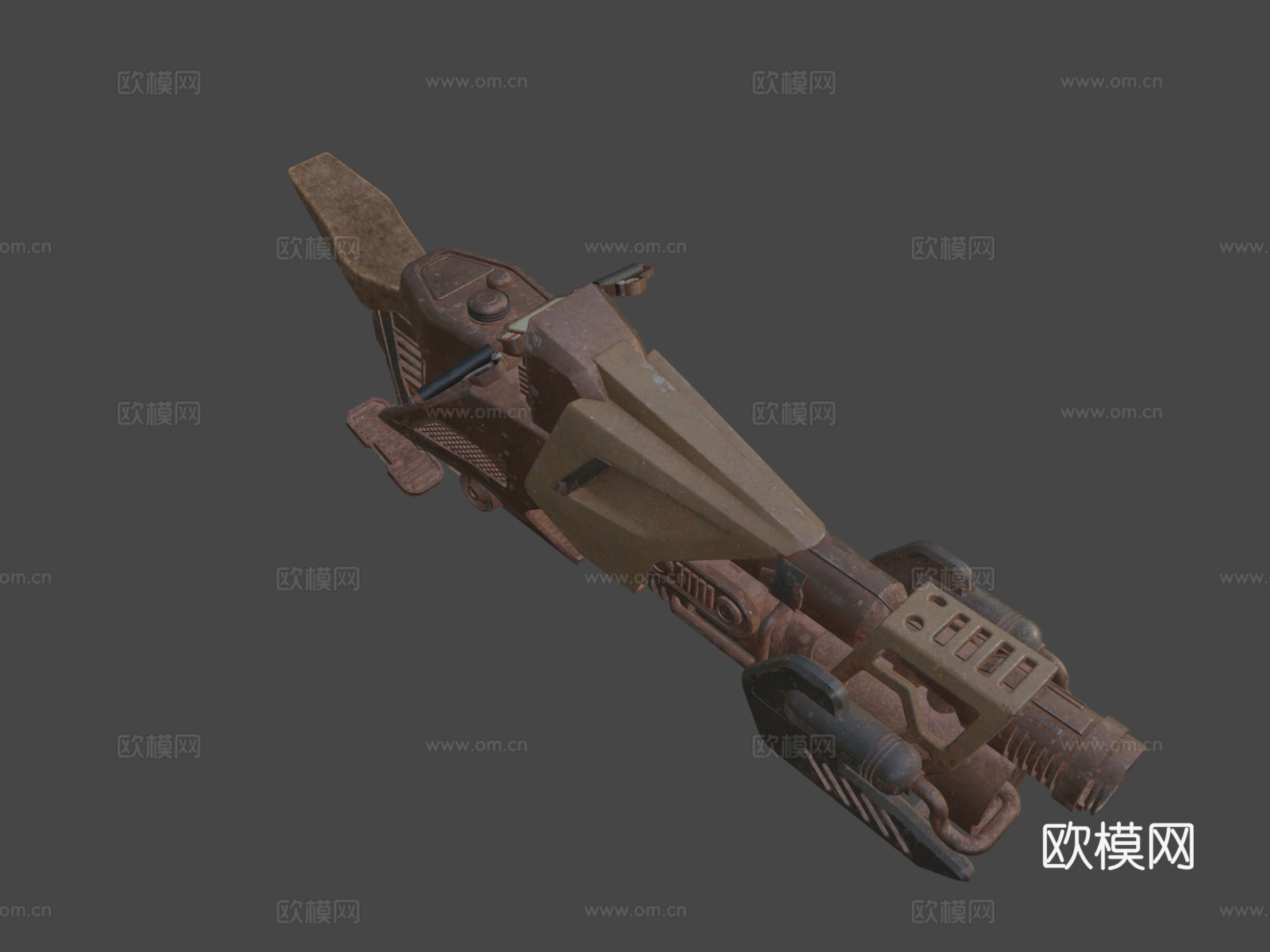 科幻悬浮自行车 04su模型