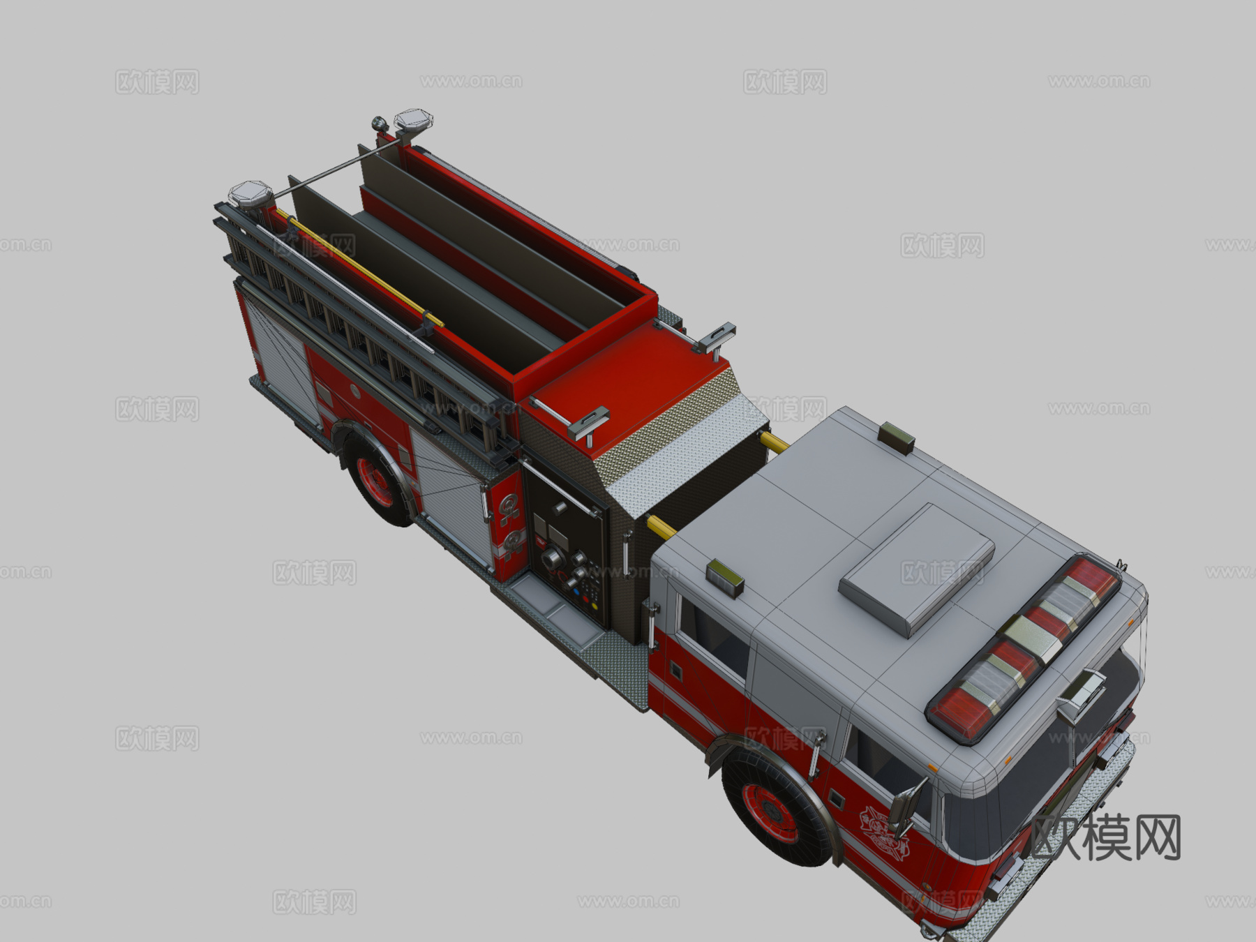 消防车su模型