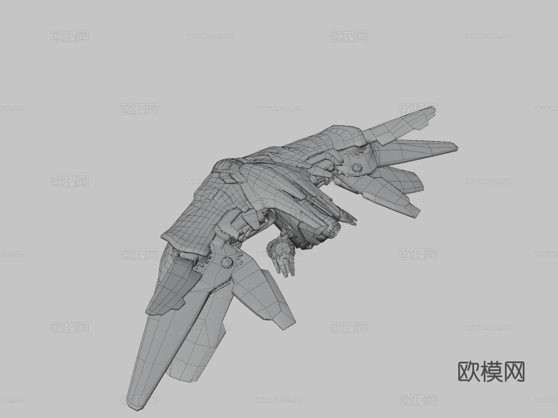 银河护卫队米兰多曼德拉太空船su模型