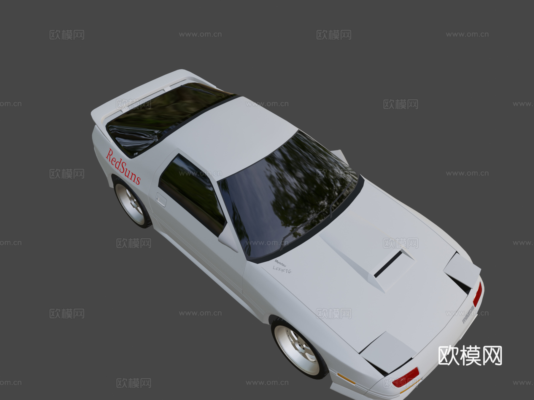 马自达 RX7 FC3S 赤城的白色彗星 重制版su模型