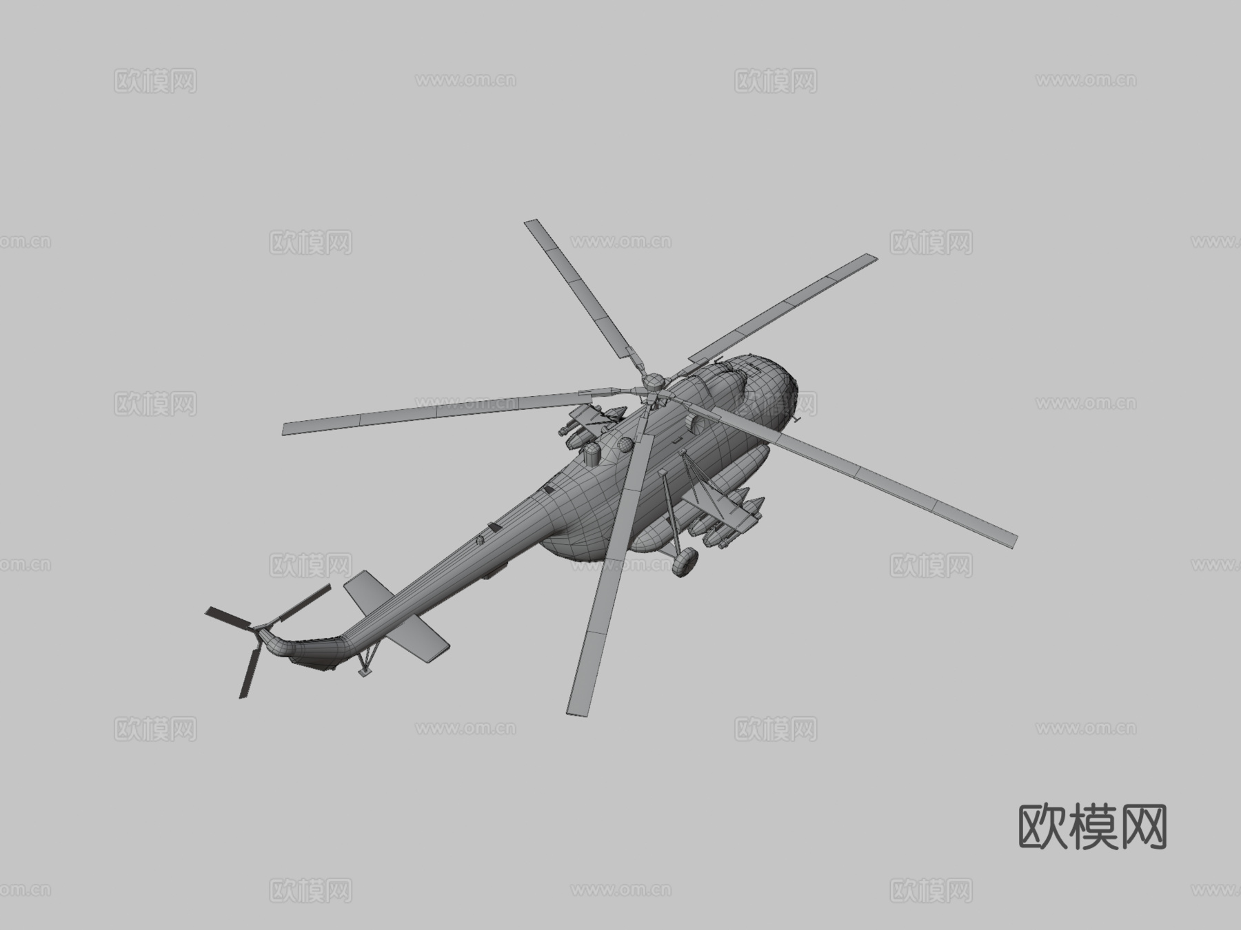 陆军直升机su模型