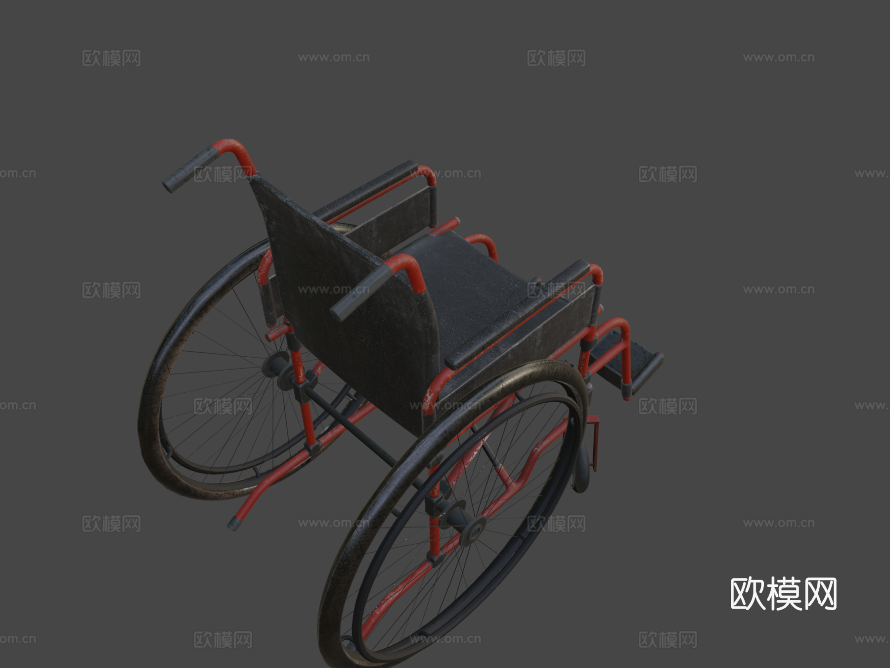 轮椅su模型